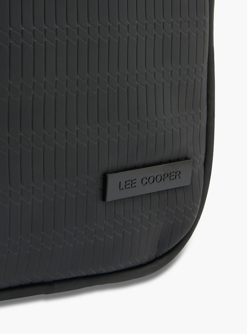 Lee Cooper Men Textured Crossbody Bag-travel-accessories-image-7