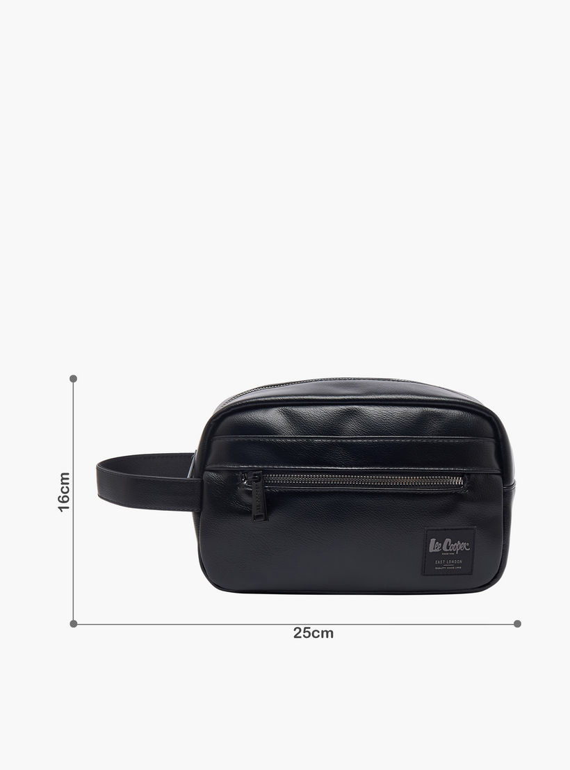 Lee Cooper Men Logo Applique Pouch-travel-accessories-image-2
