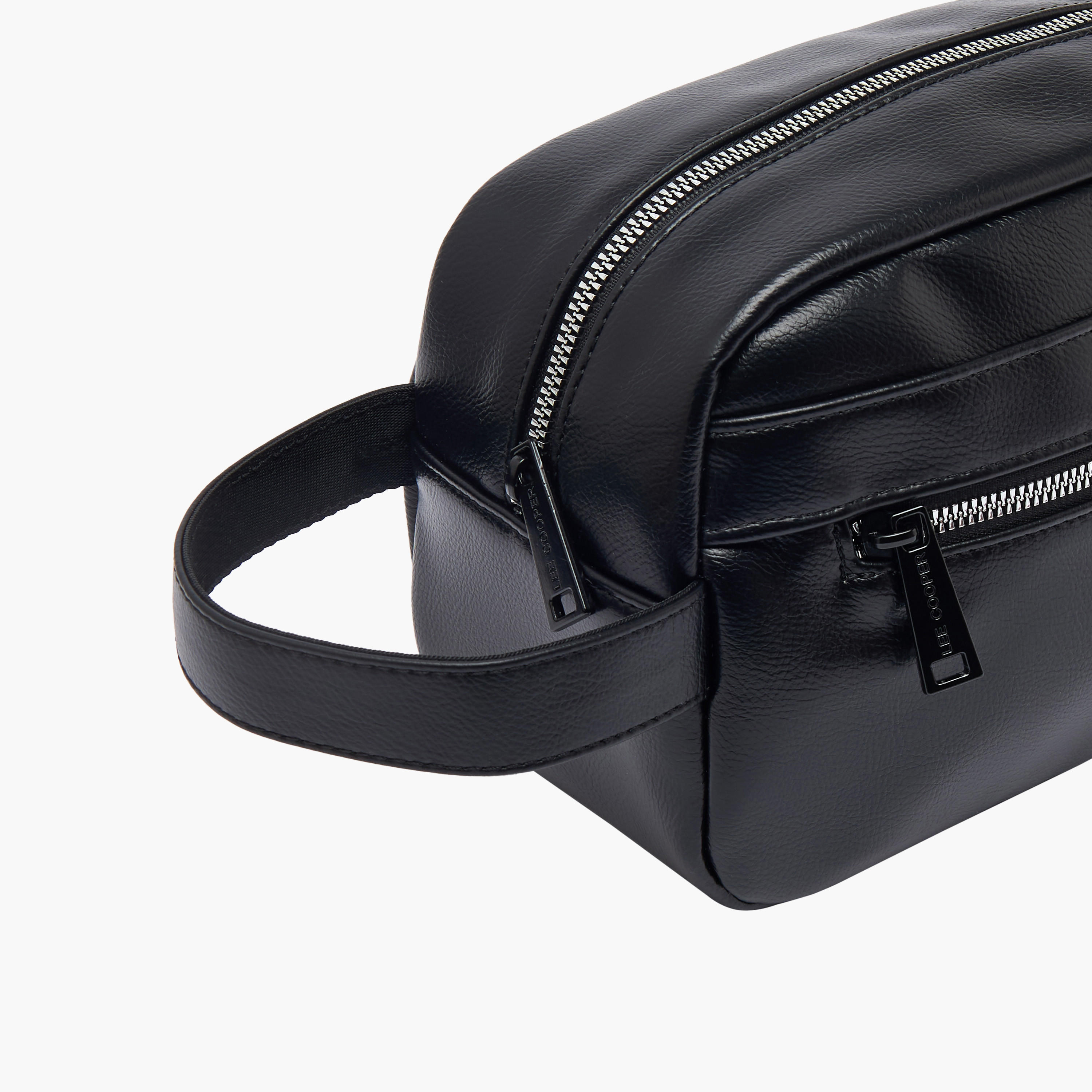 Lee Cooper Men Logo Applique Pouch-travel-accessories-image-5