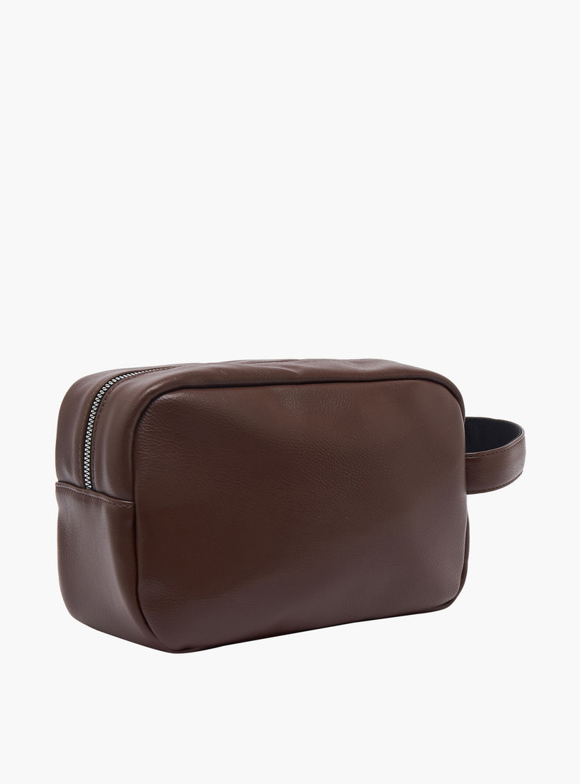 Lee Cooper Men Logo Applique Pouch-travel-accessories-image-4