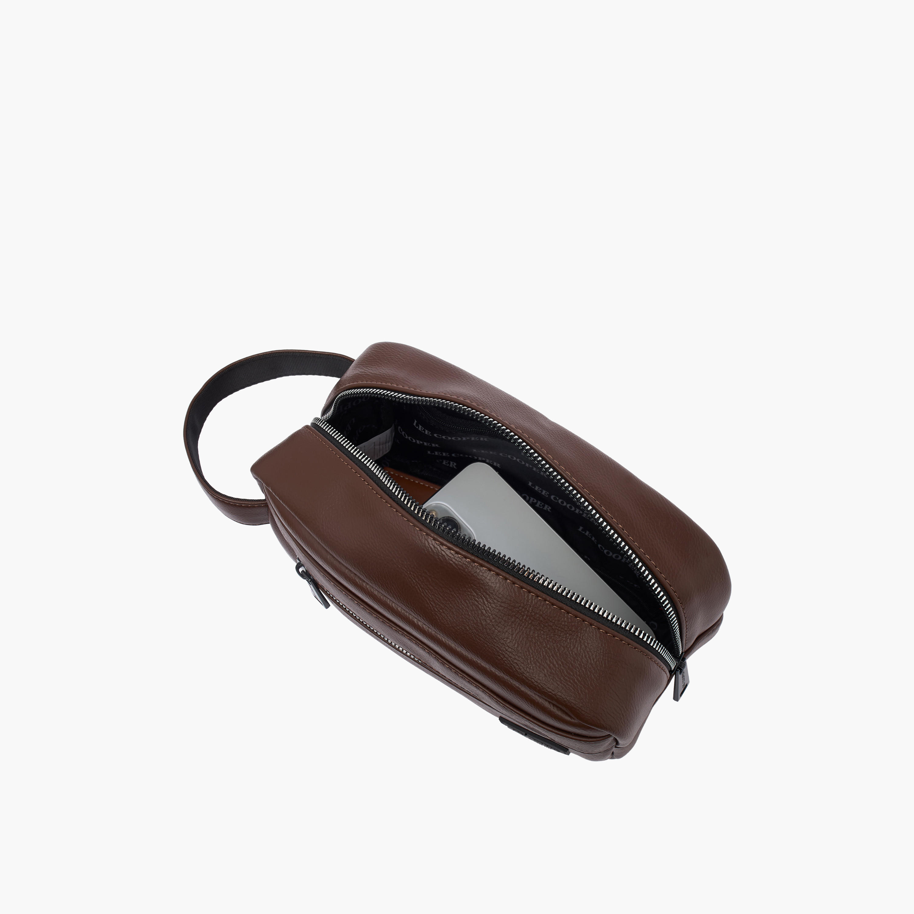 Lee Cooper Men Logo Applique Pouch-travel-accessories-image-9
