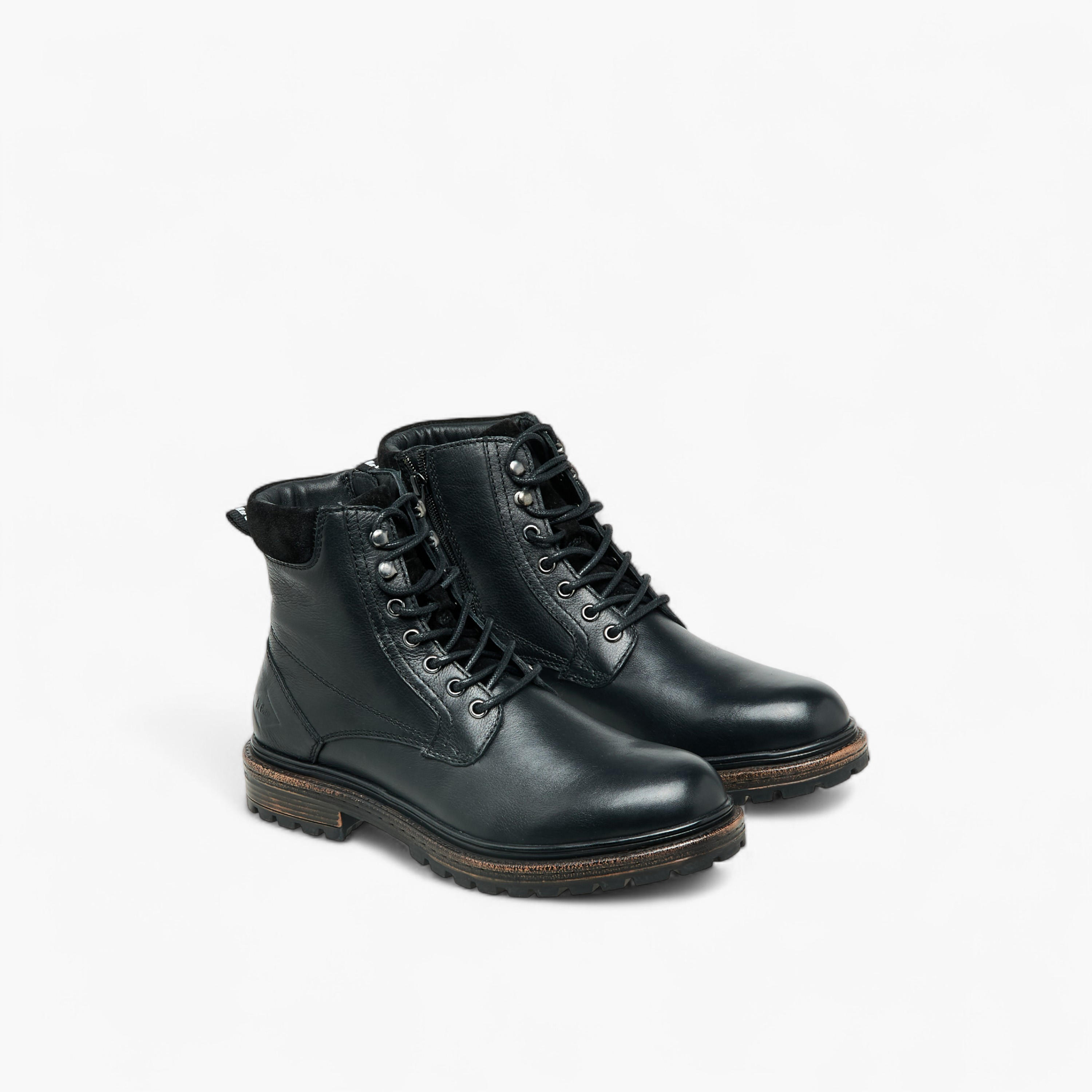Lee Cooper Men Leather Panelled Ankle Boots-men-shoes-boots-image-1