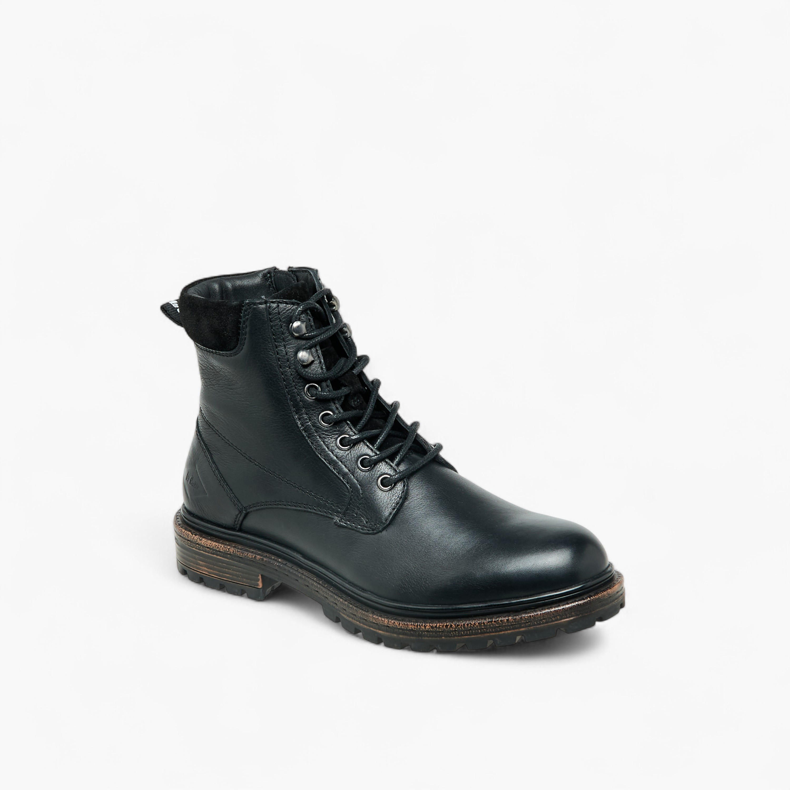 Lee Cooper Men Leather Panelled Ankle Boots-men-shoes-boots-image-2