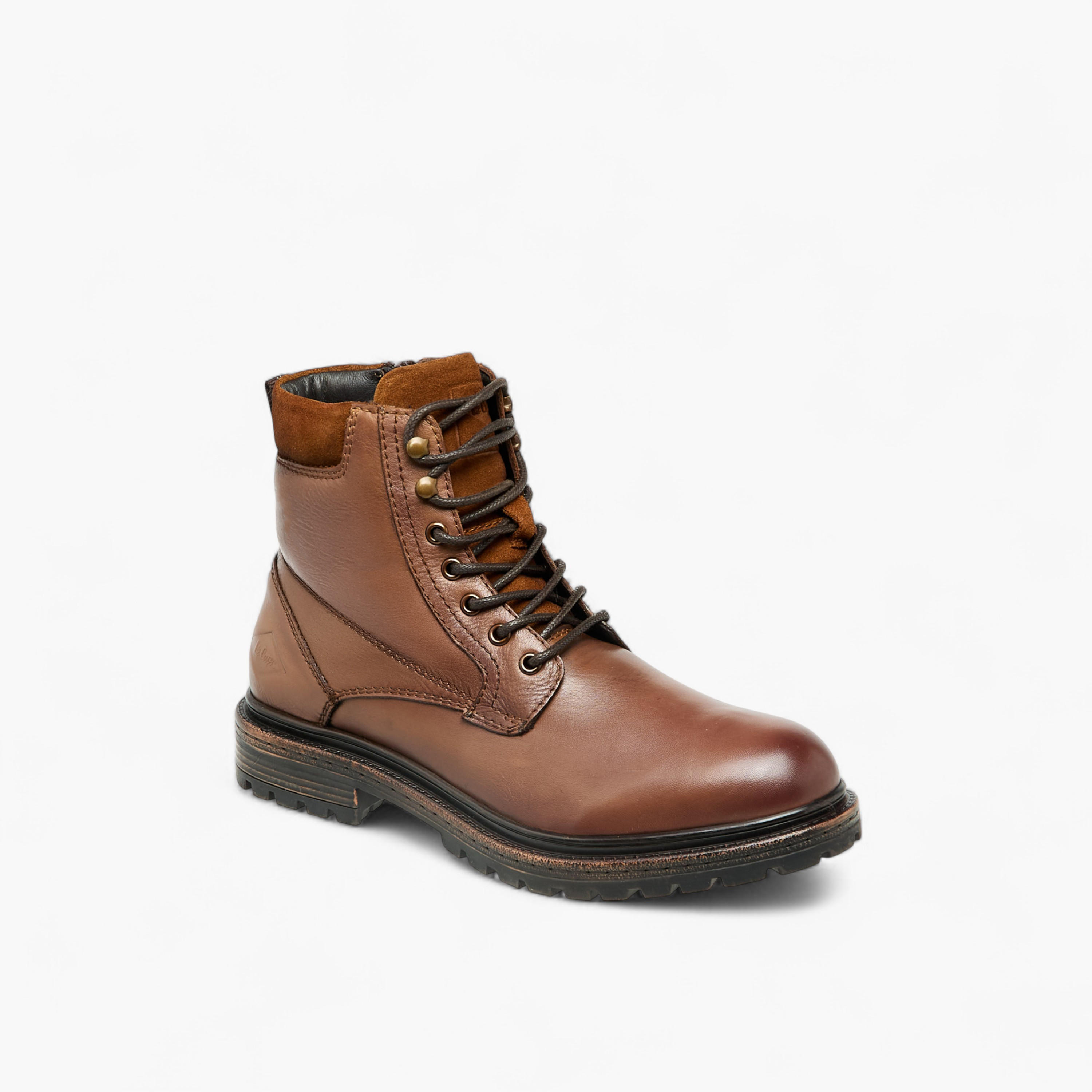 Lee Cooper Men Leather Panelled Ankle Boots-men-shoes-boots-image-2