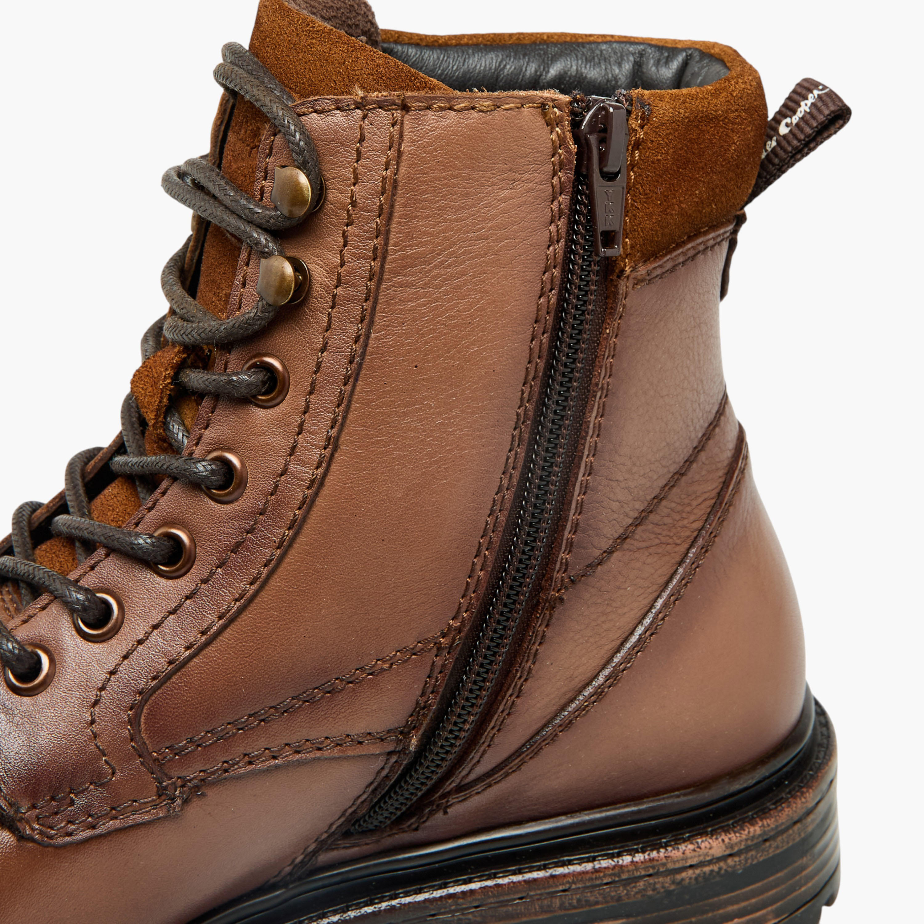 Lee Cooper Men Leather Panelled Ankle Boots-men-shoes-boots-image-5