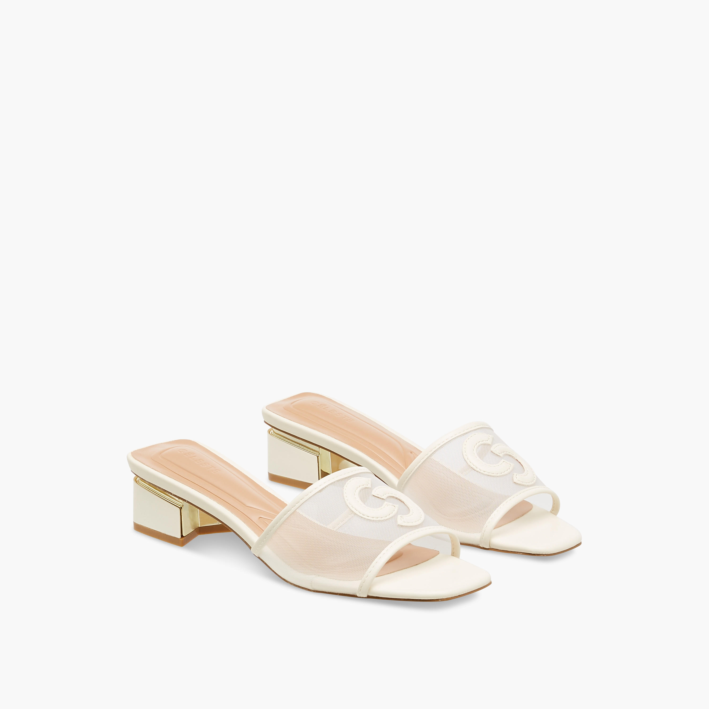 صندل سهل الارتداء بارز الملمس بكعب سميك للنساء من سيليست-women-shoes-sandals-heeled-image-1