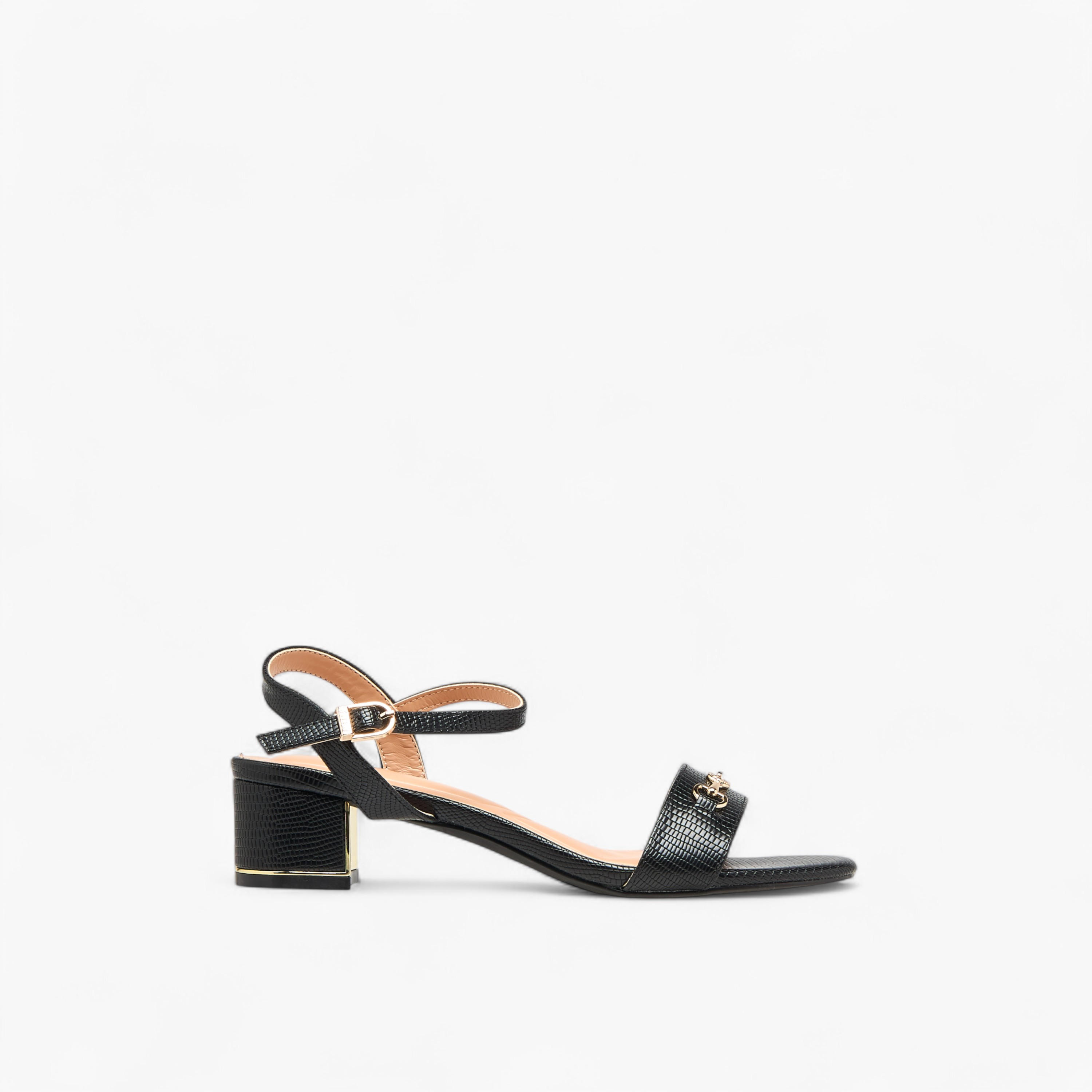 Celeste Women's Solid Block Heel Sandals with Buckle Closure-women-shoes-sandals-heeled-image-3