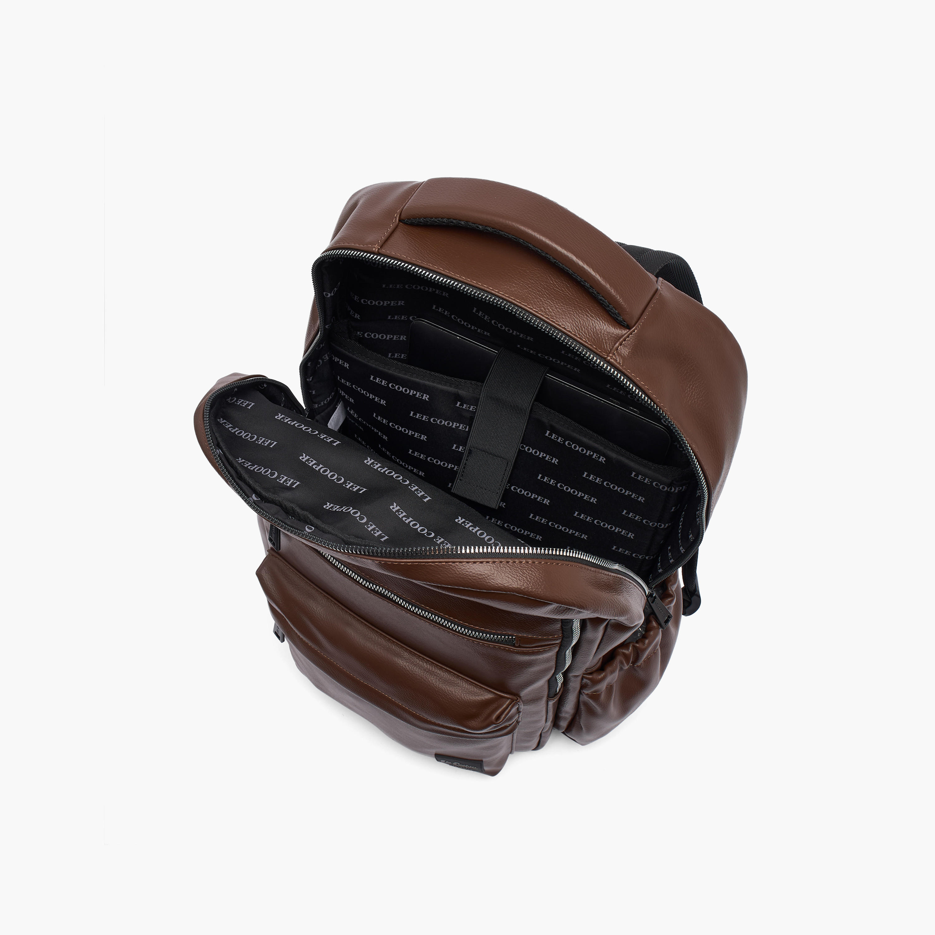 Lee Cooper Men Cushioned Strap Backpack-men-bags-image-8