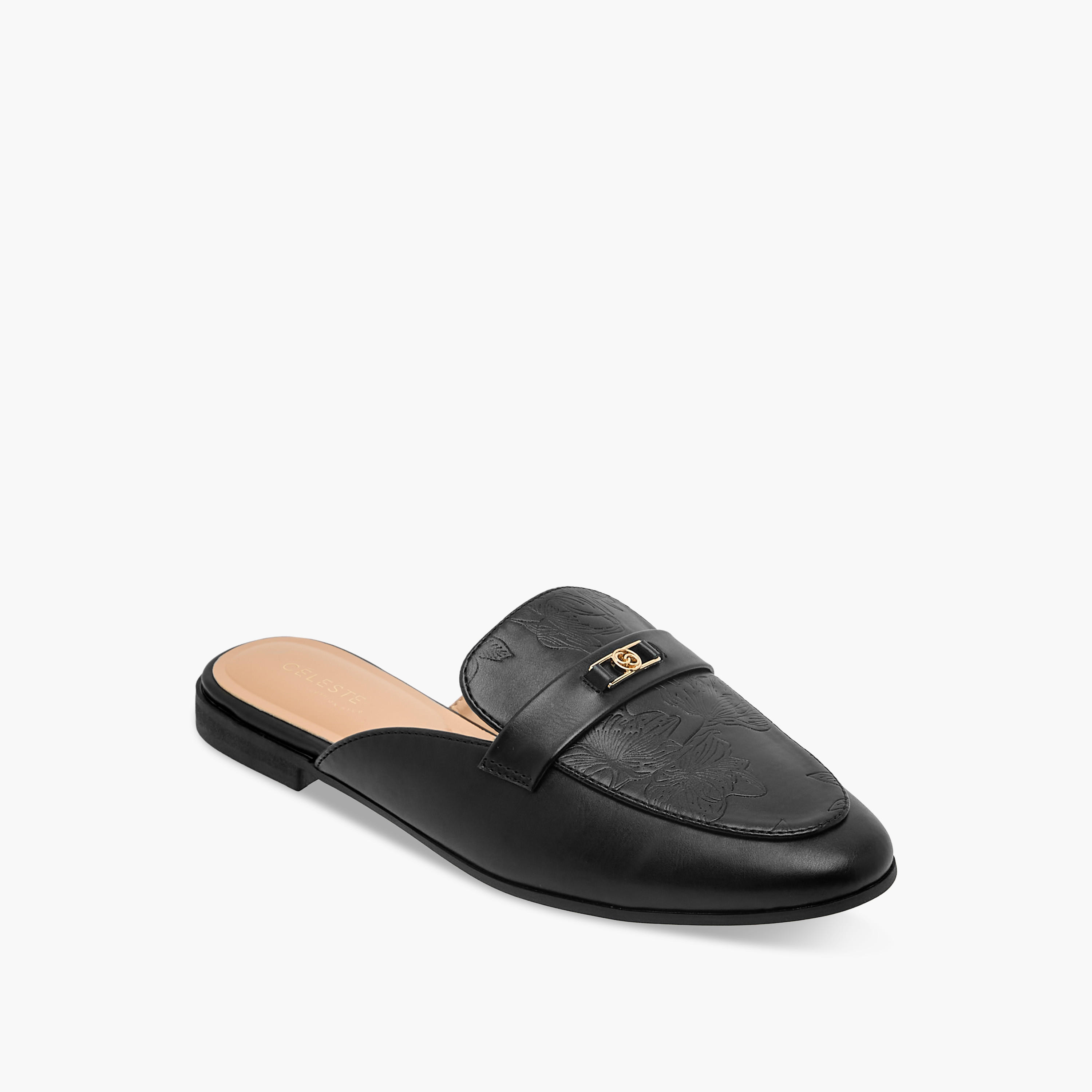 حذاء ميول بنقوش زهرية للنساء من سيليست-women-shoes-flats-mules-image-2