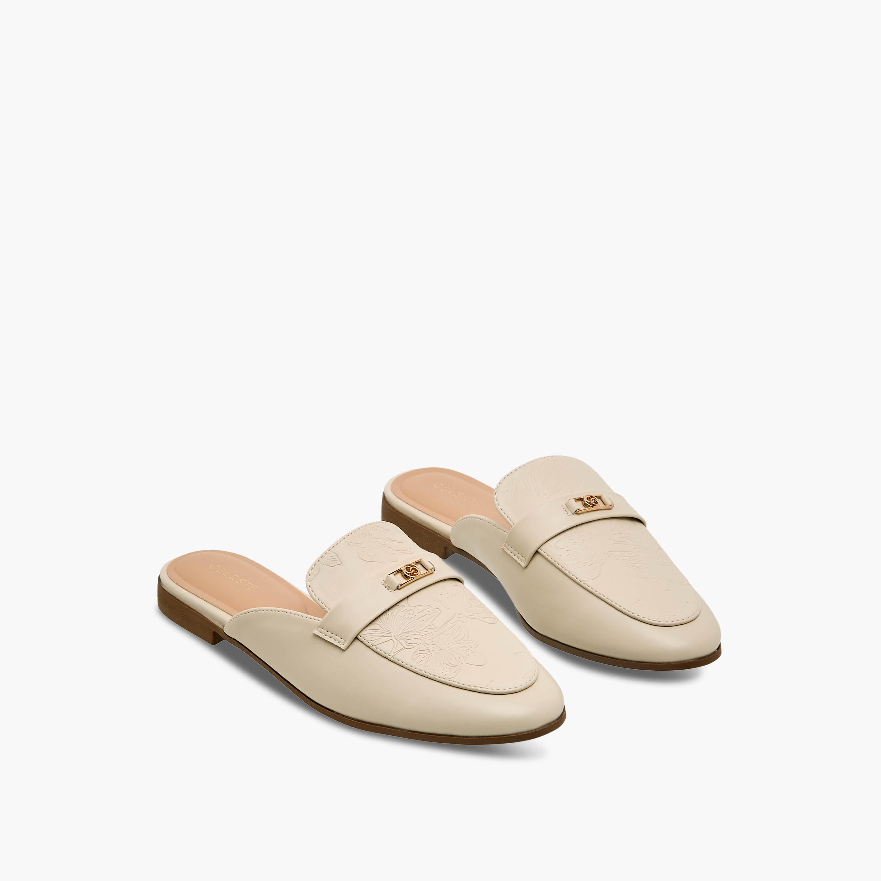 حذاء ميول بنقوش زهرية للنساء من سيليست-women-shoes-flats-mules-image-1
