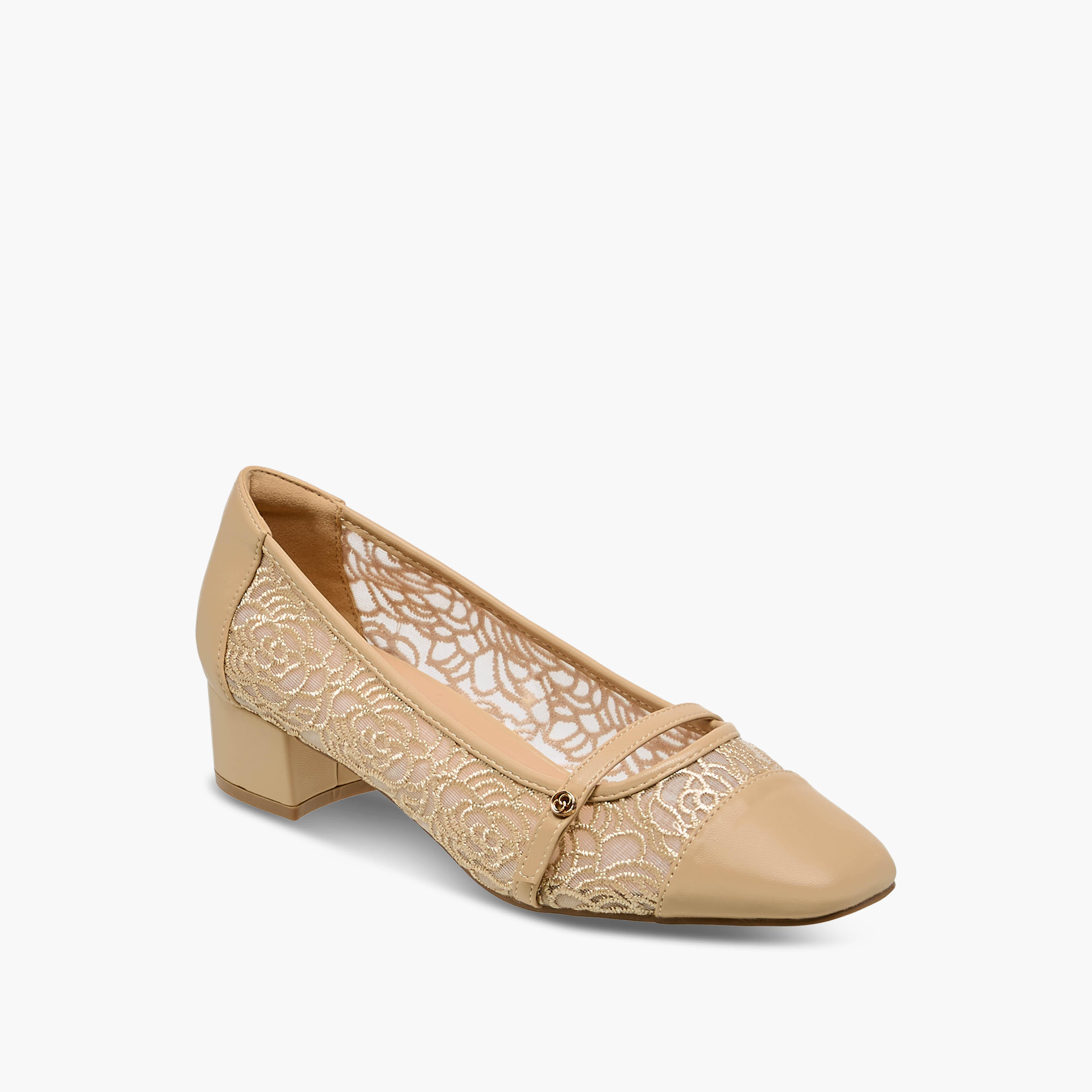 Celeste Women Lace Detail Block Heel Pumps-women-shoes-sandals-heeled-image-3