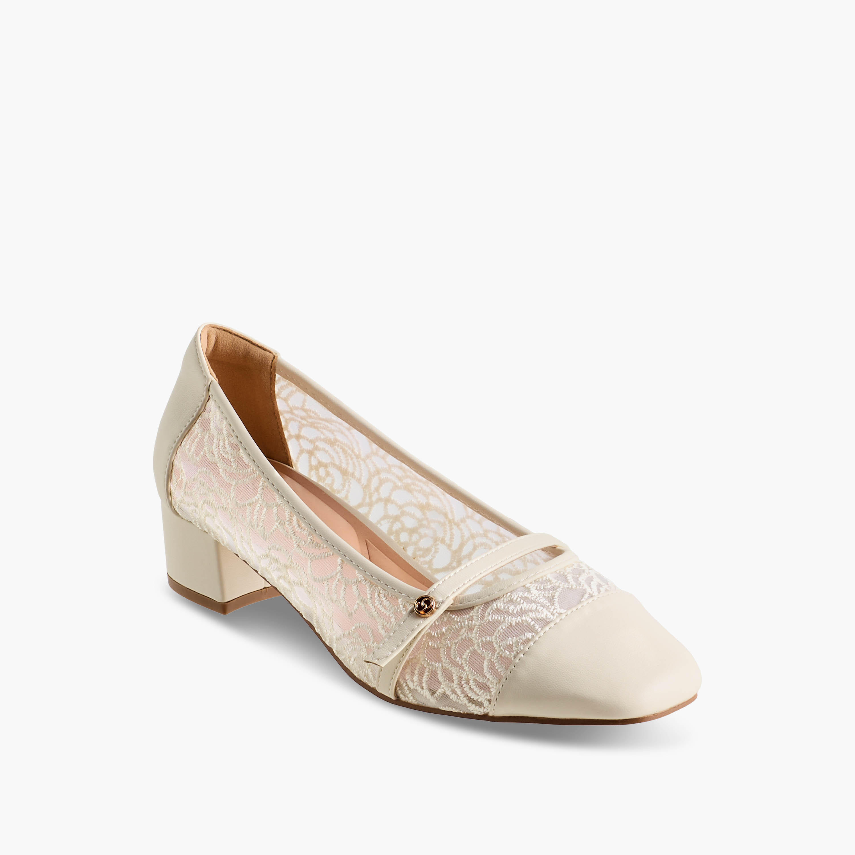 Celeste Women Lace Detail Block Heel Pumps-women-shoes-sandals-heeled-image-3
