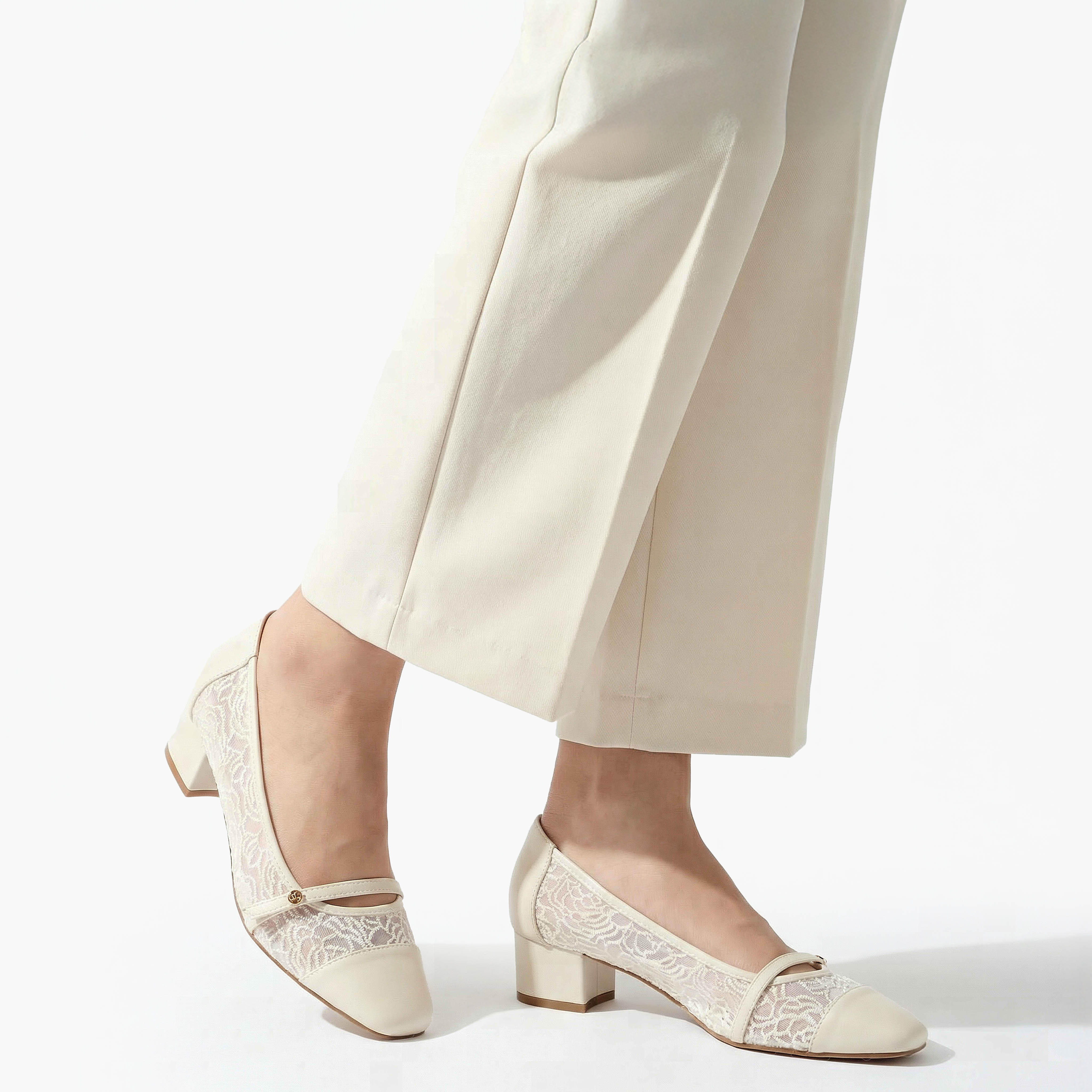 Celeste Women Lace Detail Block Heel Pumps-women-shoes-sandals-heeled-image-6