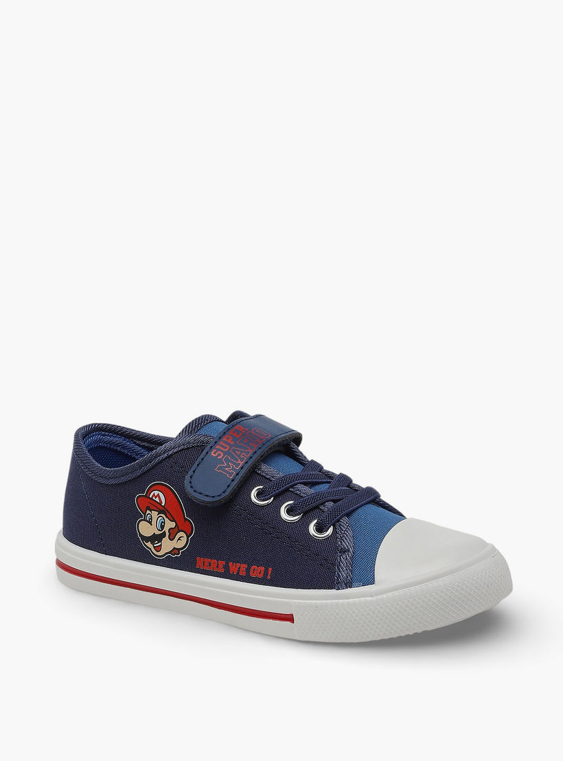 حذاء سنيكرز بطول الكاحل بشريط إغلاق لاصق للأولاد من سوبر ماريو-boys-shoes-sneakers-image-2