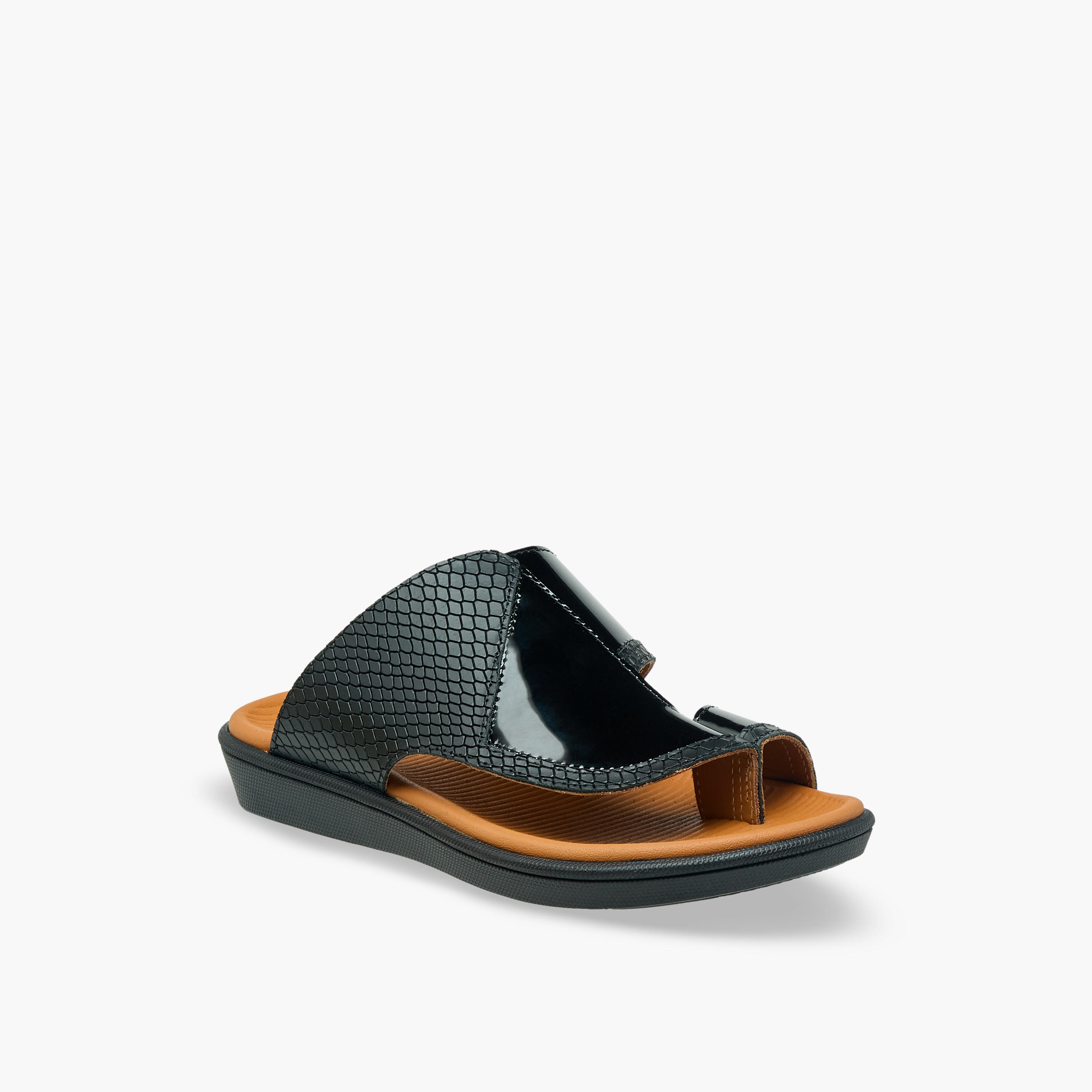 Al Waha Boys Leather Arabic Sandals-boys-shoes-sandals-image-2