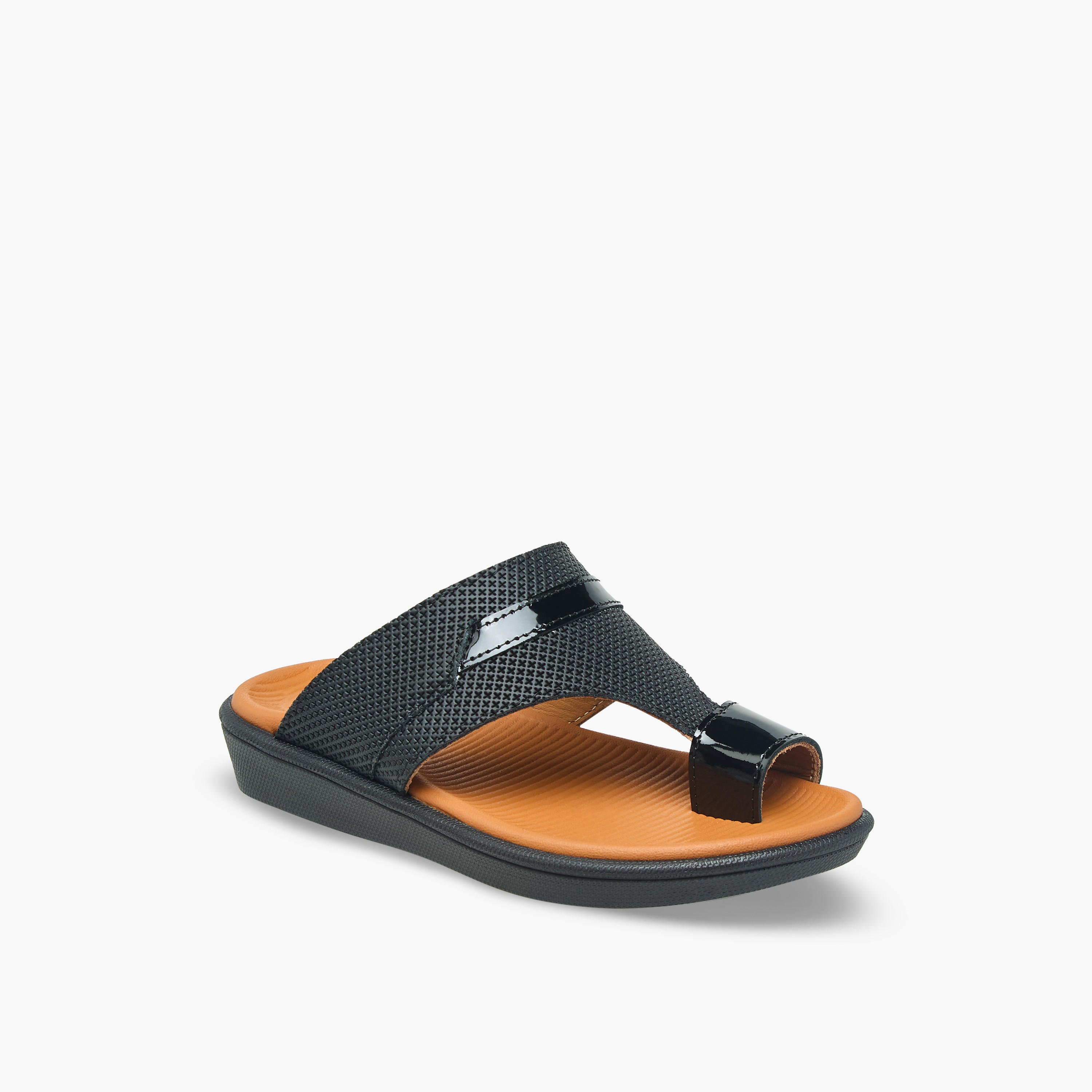 Al Waha Boys Leather Arabic Sandals-boys-shoes-sandals-image-2