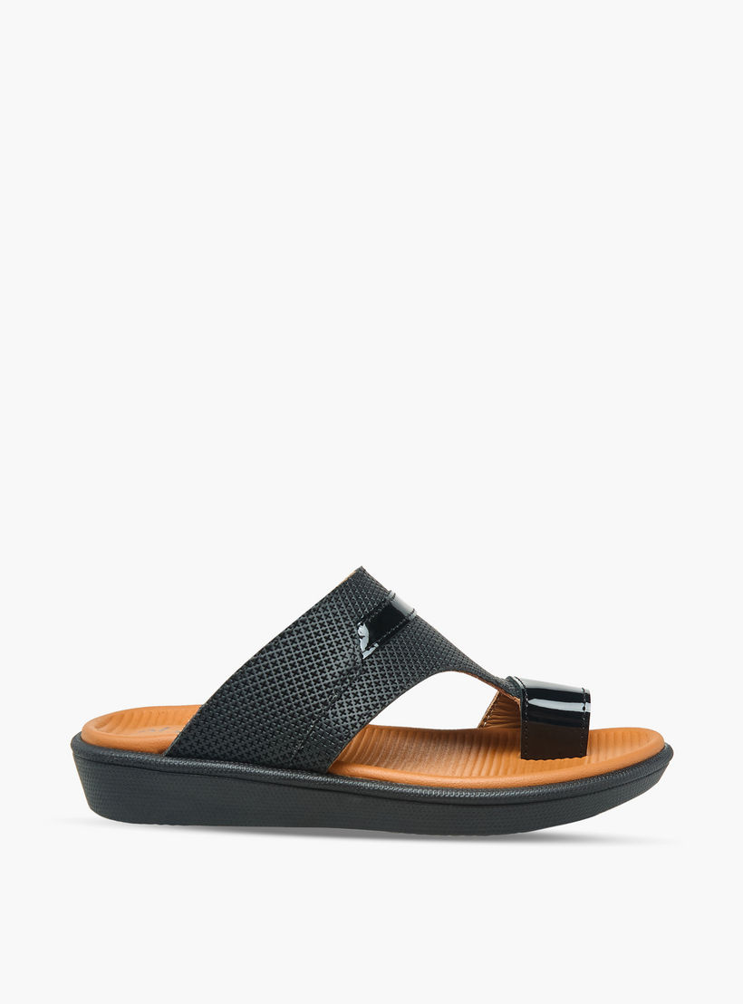 Al Waha Boys Leather Arabic Sandals-boys-shoes-sandals-image-3