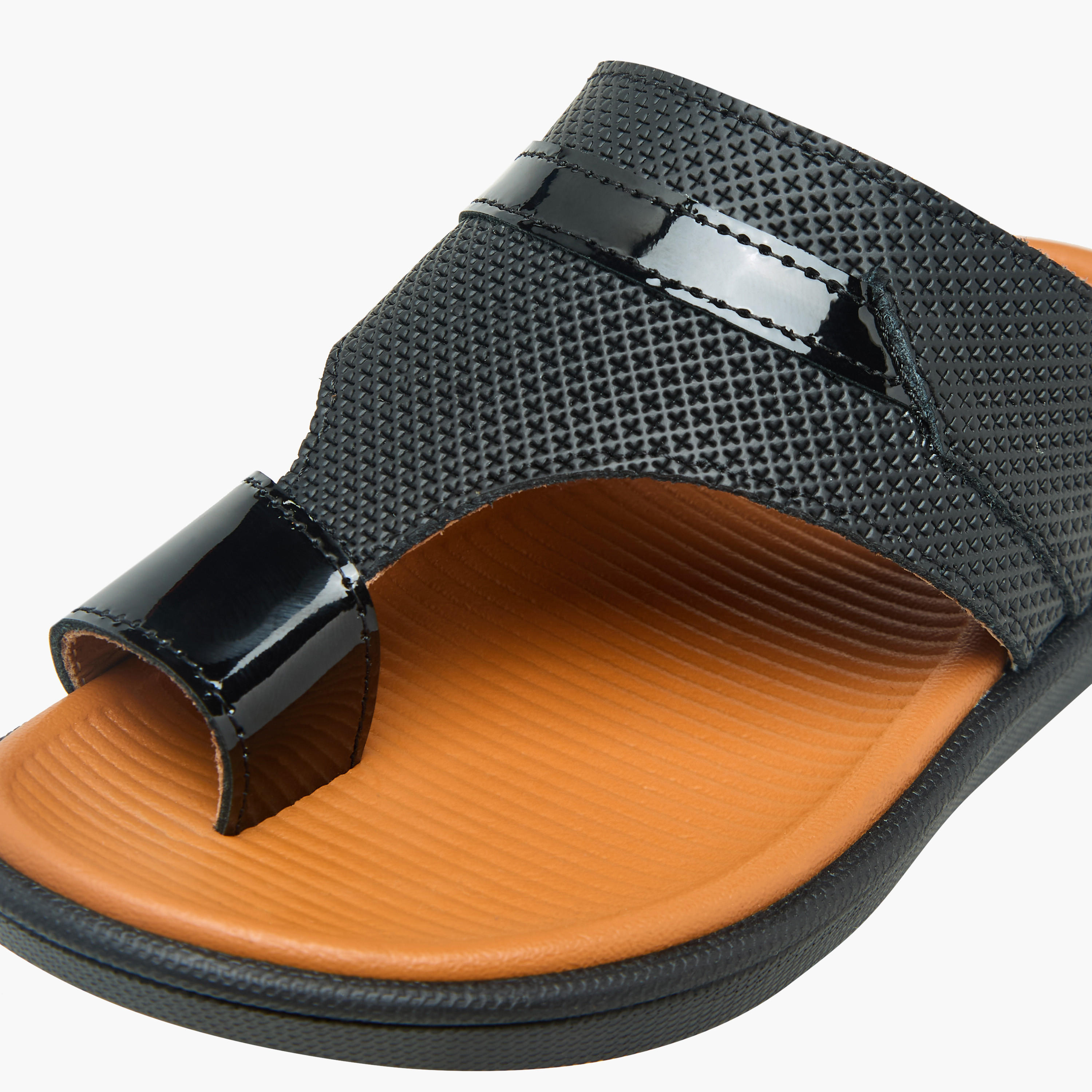 Al Waha Boys Leather Arabic Sandals-boys-shoes-sandals-image-4