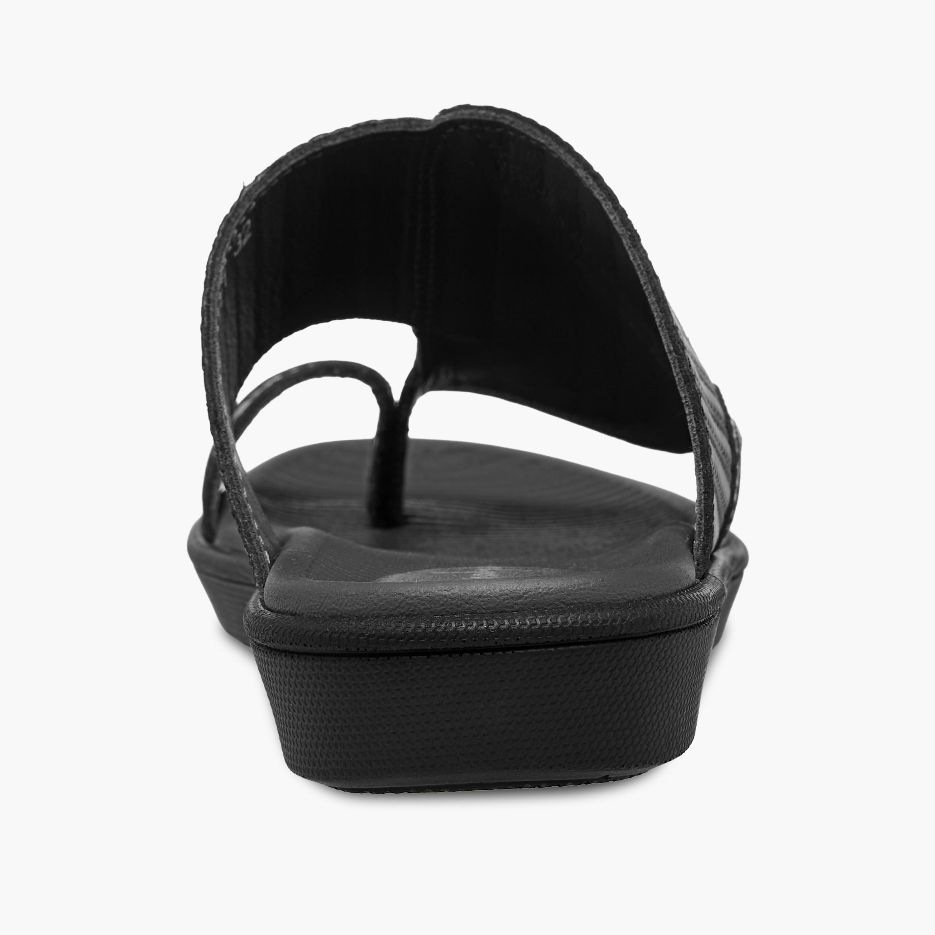 Al Waha Boys Toe Loop Detail Leather Arabic Sandals-boys-shoes-sandals-image-5