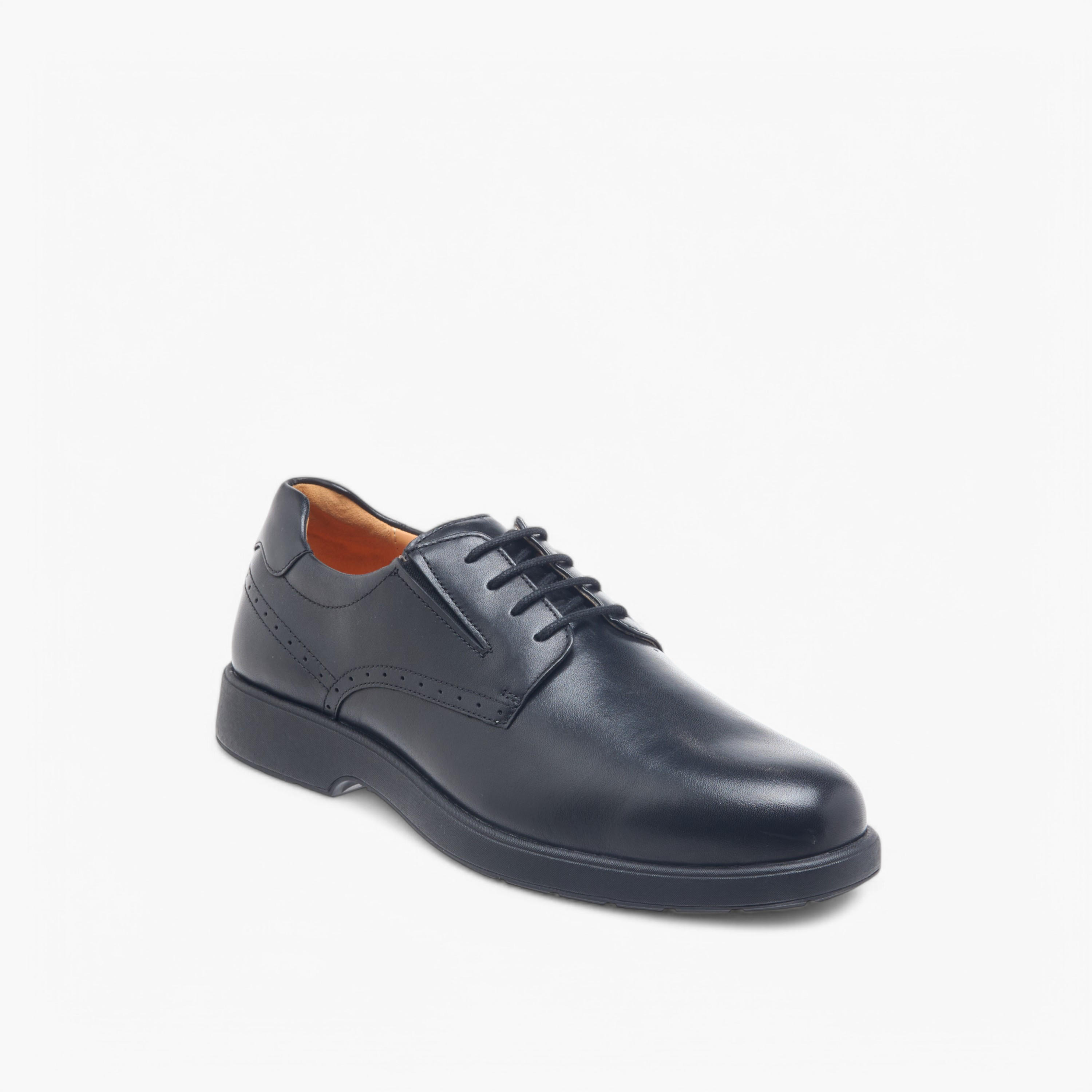 حذاء ديربي إير تيك جلد سادة برباط إغلاق من لو كونفورت-men-shoes-formalshoes-image-2
