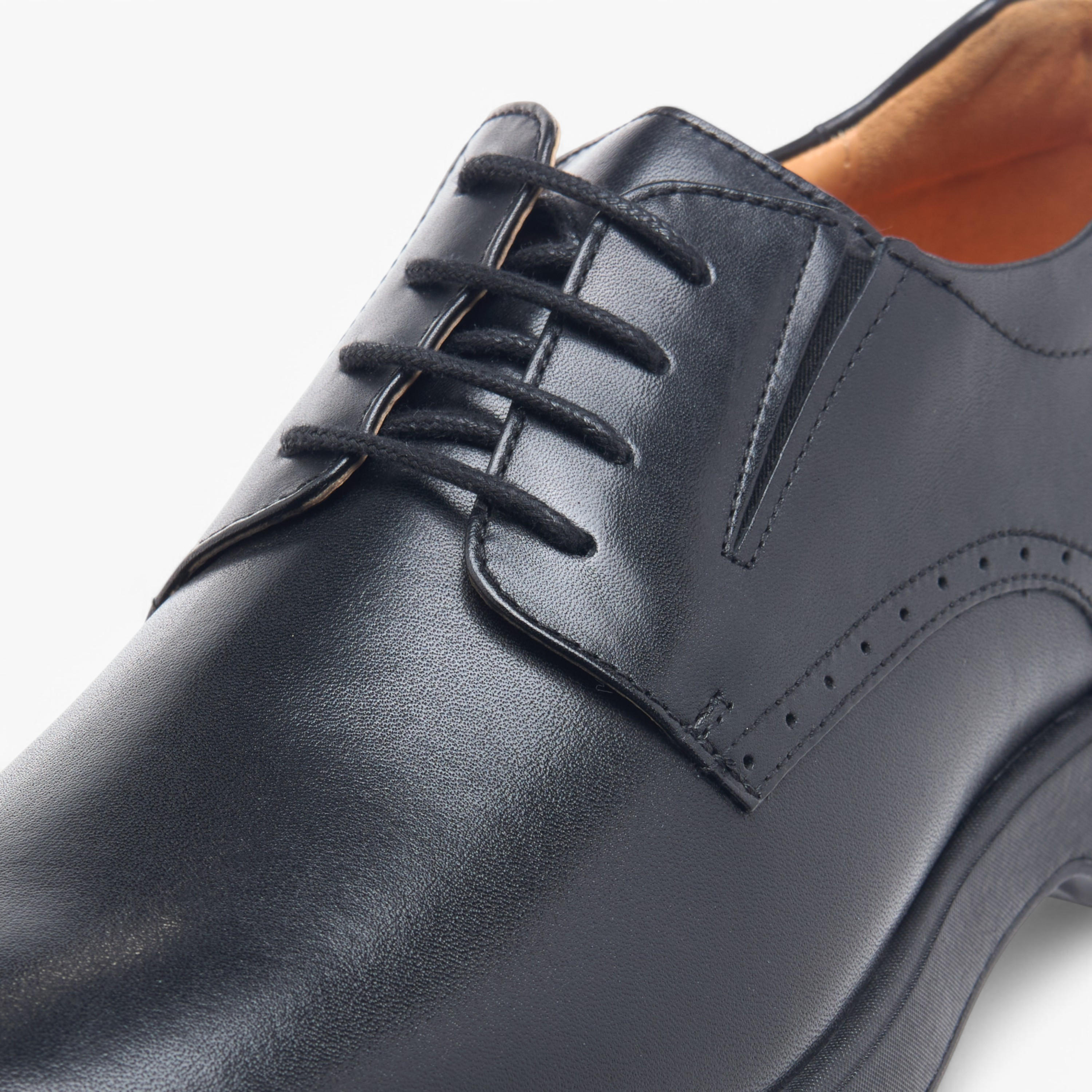 حذاء ديربي إير تيك جلد سادة برباط إغلاق من لو كونفورت-men-shoes-formalshoes-image-4
