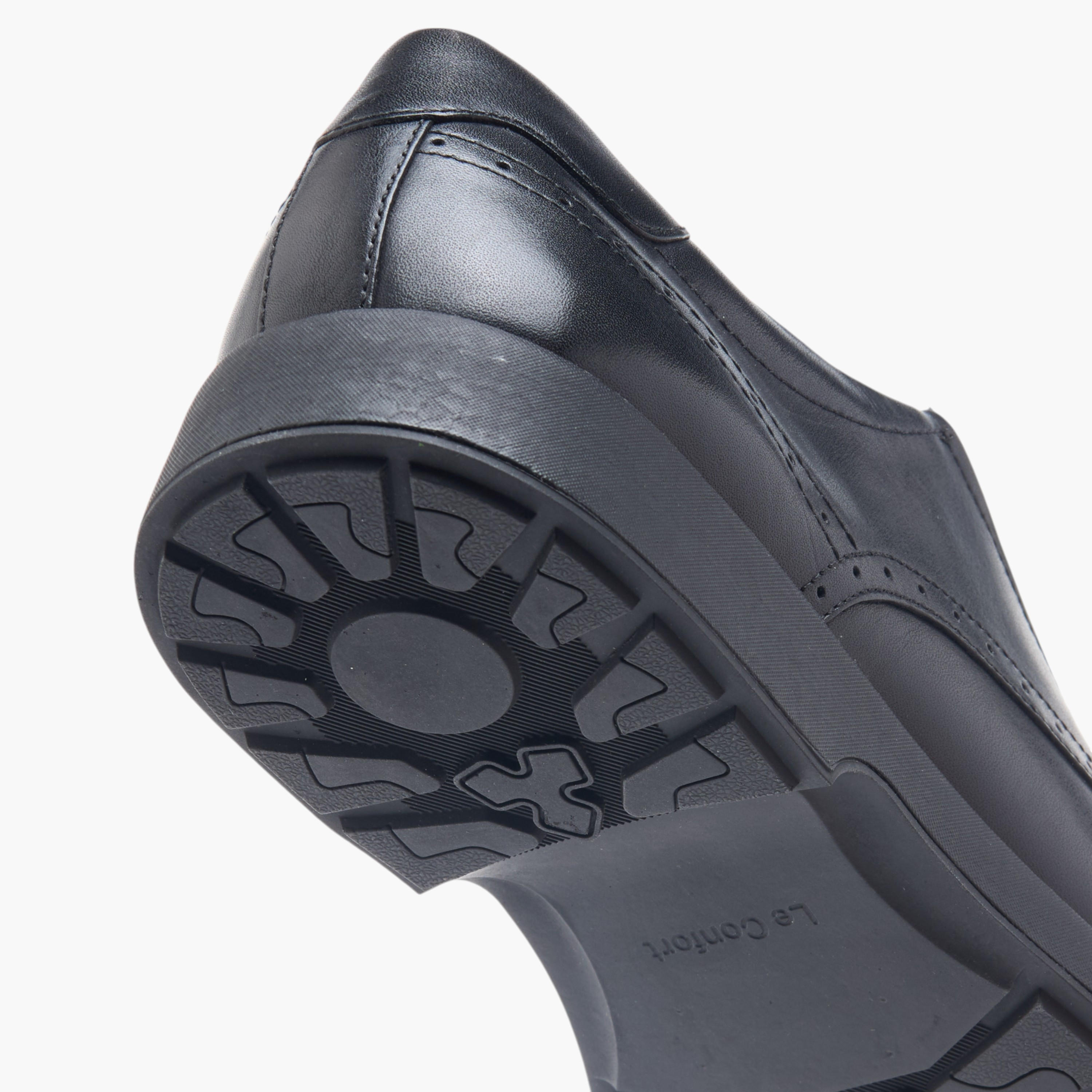 حذاء ديربي إير تيك جلد سادة برباط إغلاق من لو كونفورت-men-shoes-formalshoes-image-5