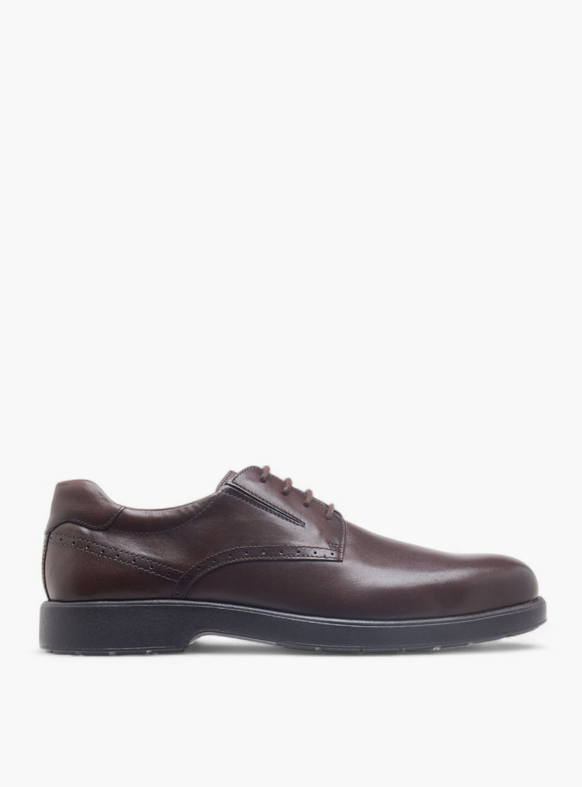 Le Confort Solid Leather Air Tech Derby Shoes with Lace-Up Closure-men-shoes-formalshoes-image-3