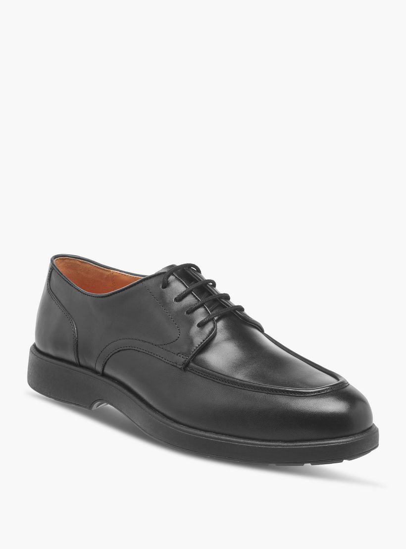 Le Confort Textured Leather Air Tech Derby Shoes with Lace-Up Closure-men-shoes-formalshoes-image-2