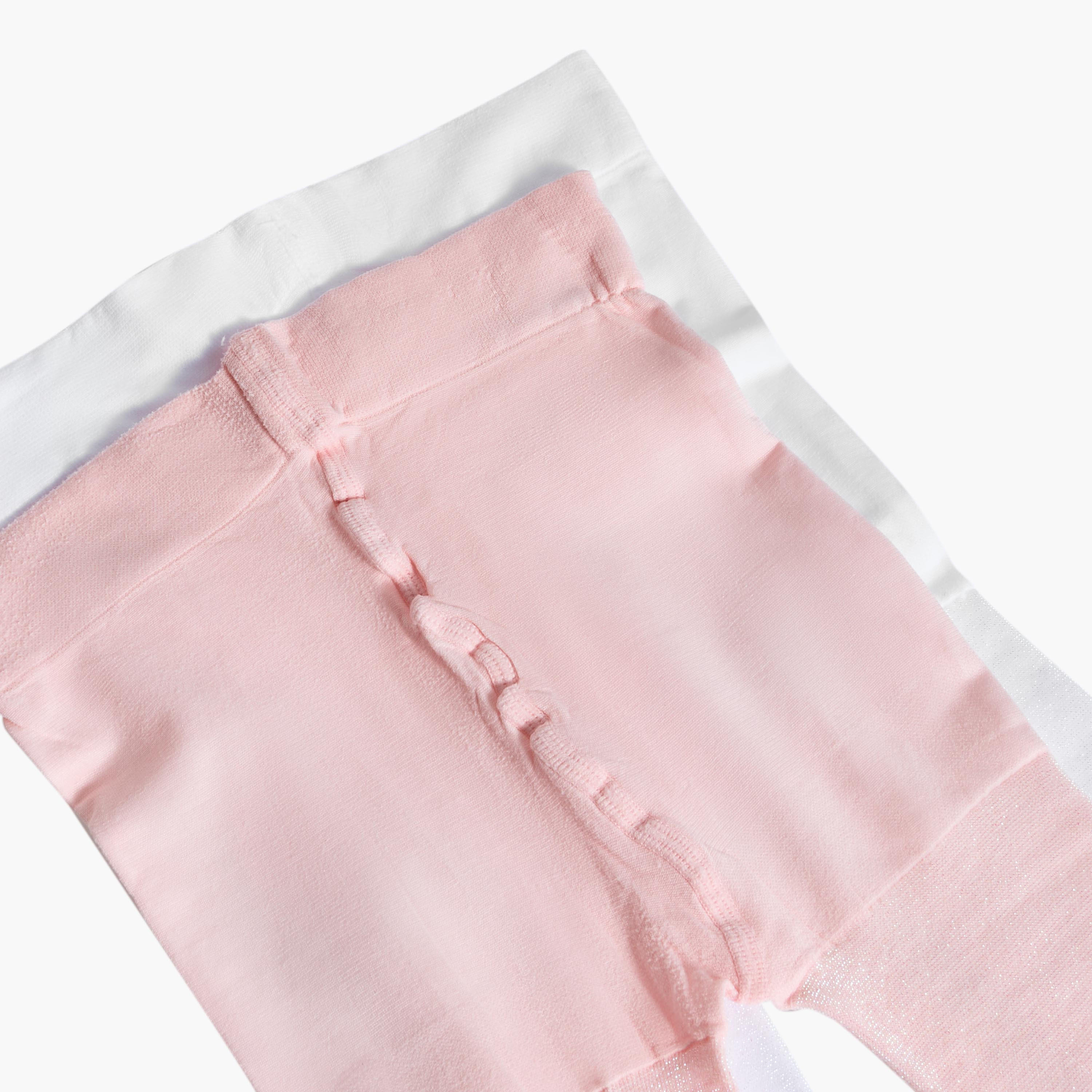 Pack of 2 Celeste Girls Tights with Elasticated Waistband-girls-accessories-socks-image-4