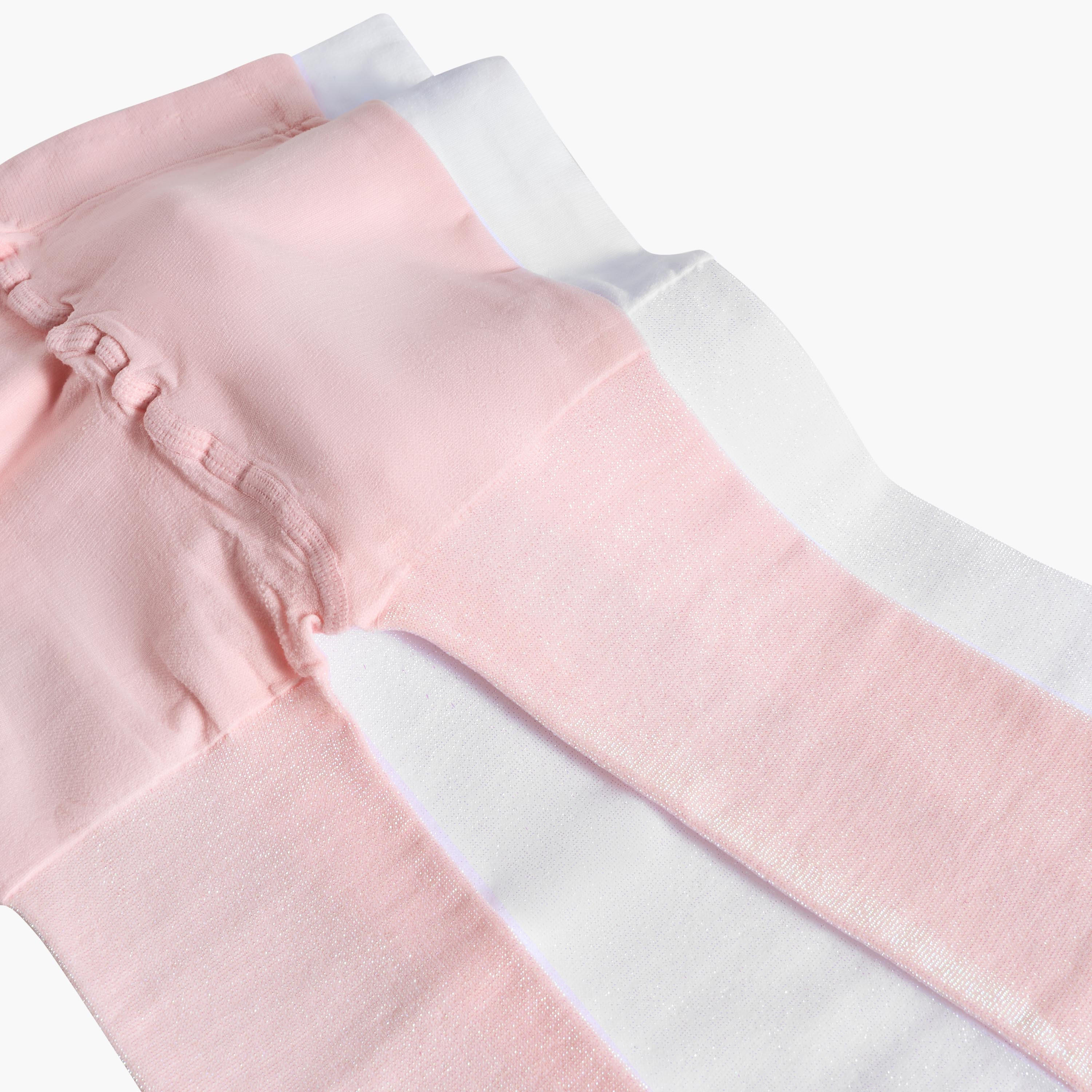 Pack of 2 Celeste Girls Tights with Elasticated Waistband-girls-accessories-socks-image-5