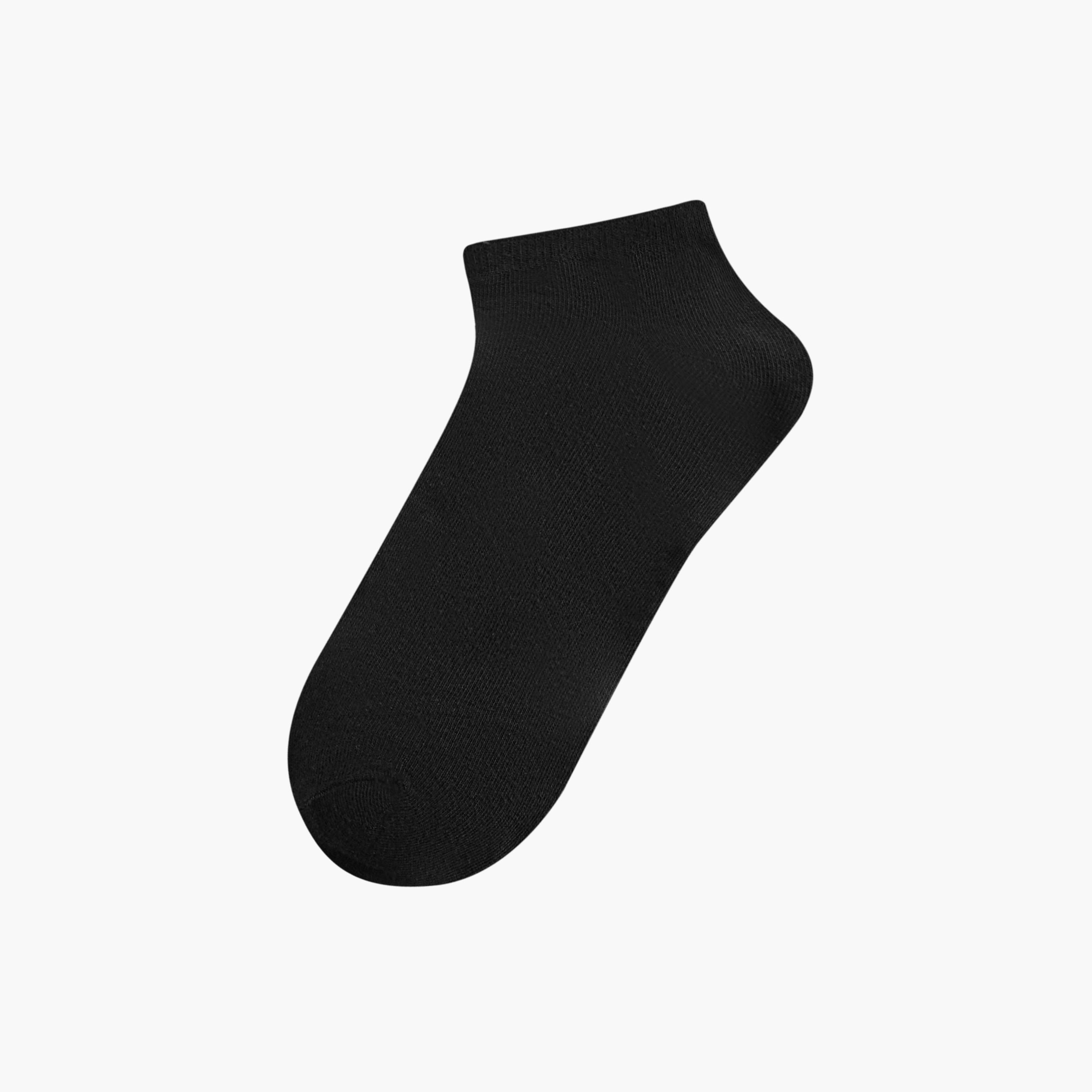 Gloo Solid Ankle Length Socks - Set of 5-men-socks-image-2