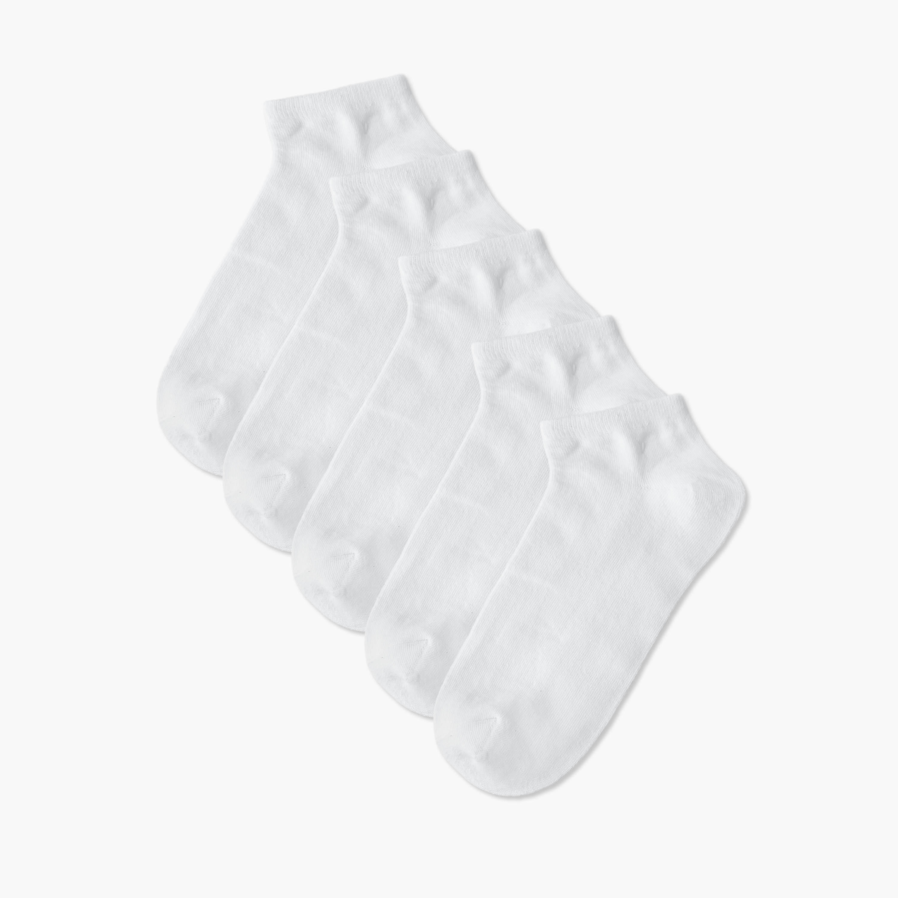 طقم جوارب سادة 5 أزواج بطول الكاحل من جلو-men-socks-image-1