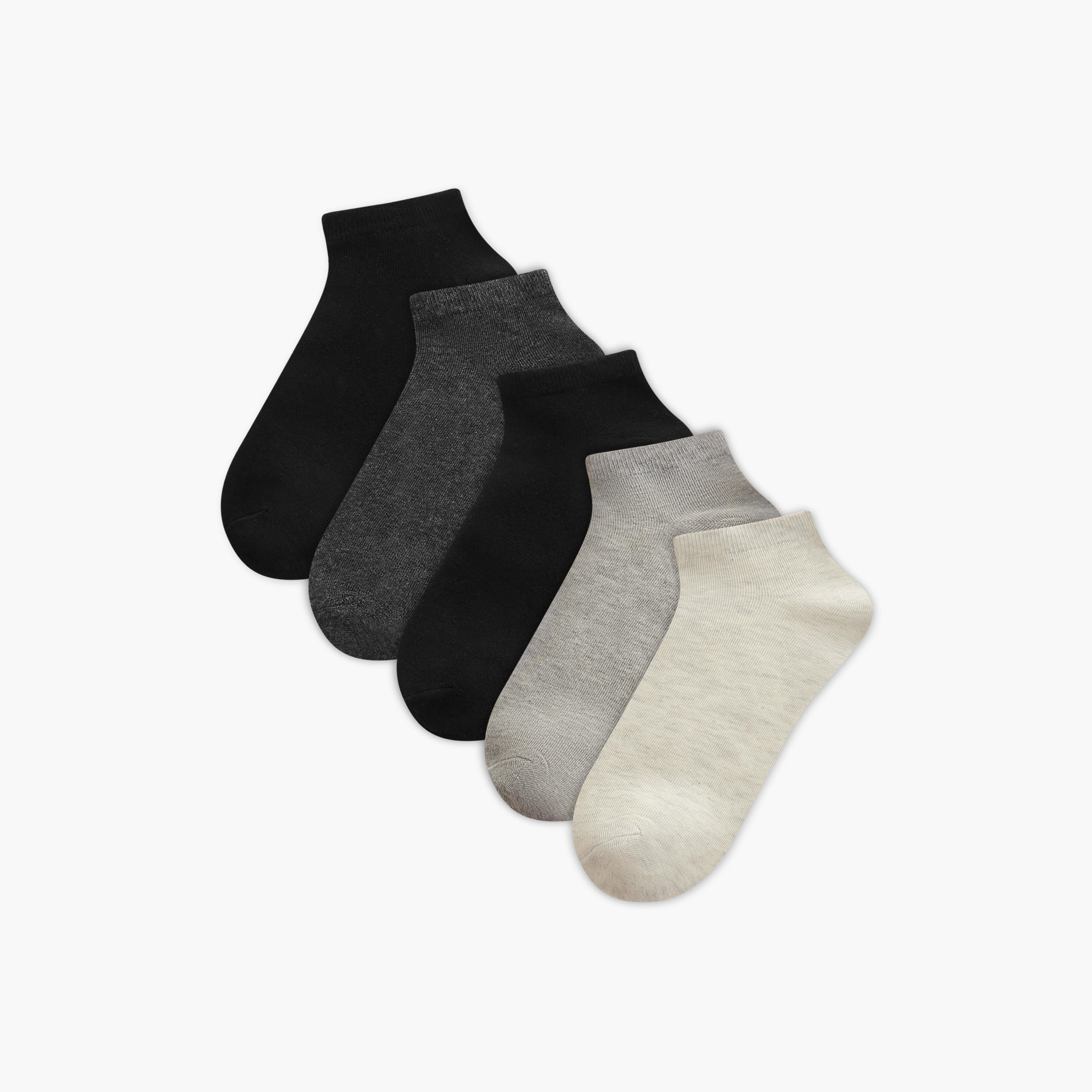 Gloo Solid Ankle Length Socks - Set of 4-men-socks-image-1