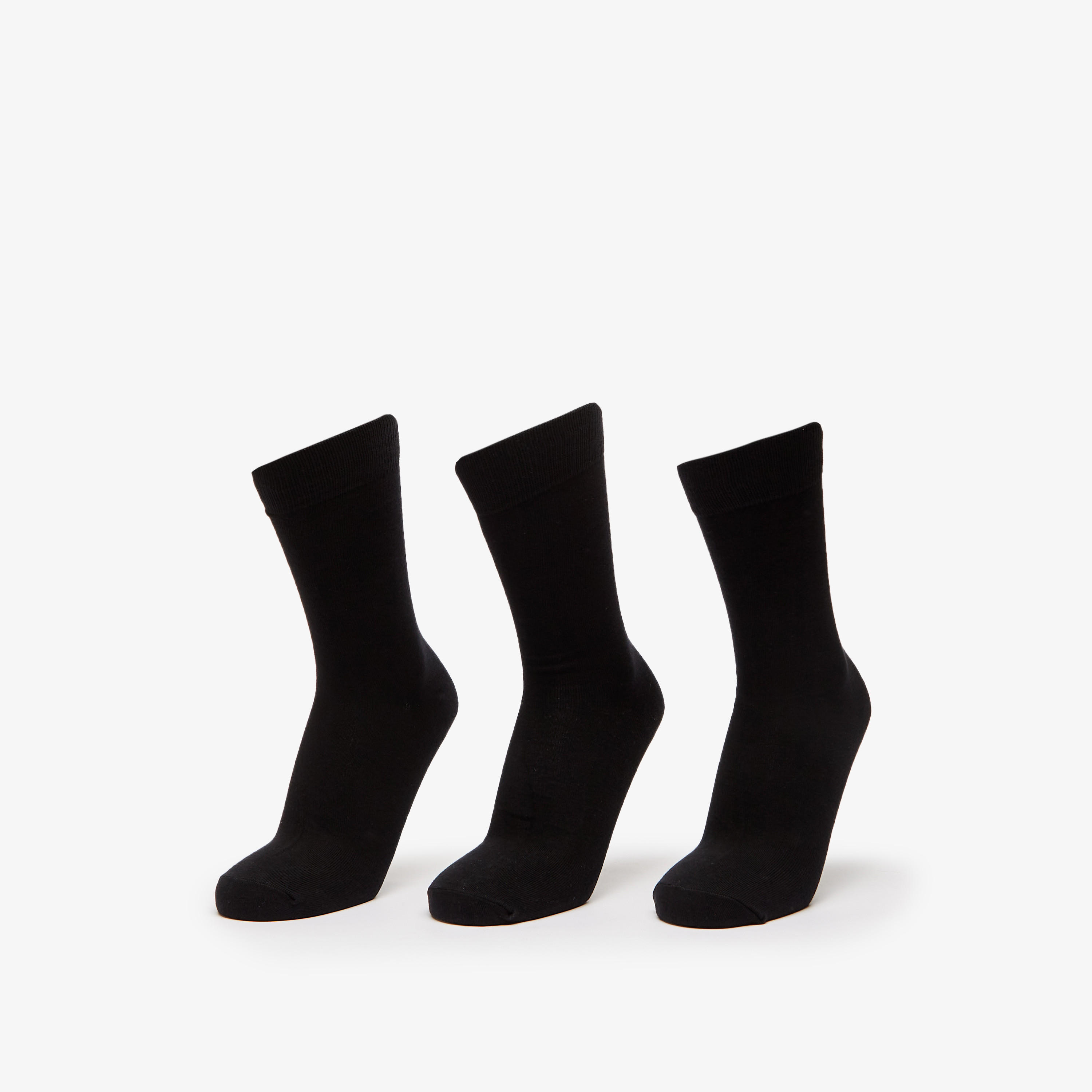 Gloo Solid Crew Length Socks - Set of 3-men-socks-image-1