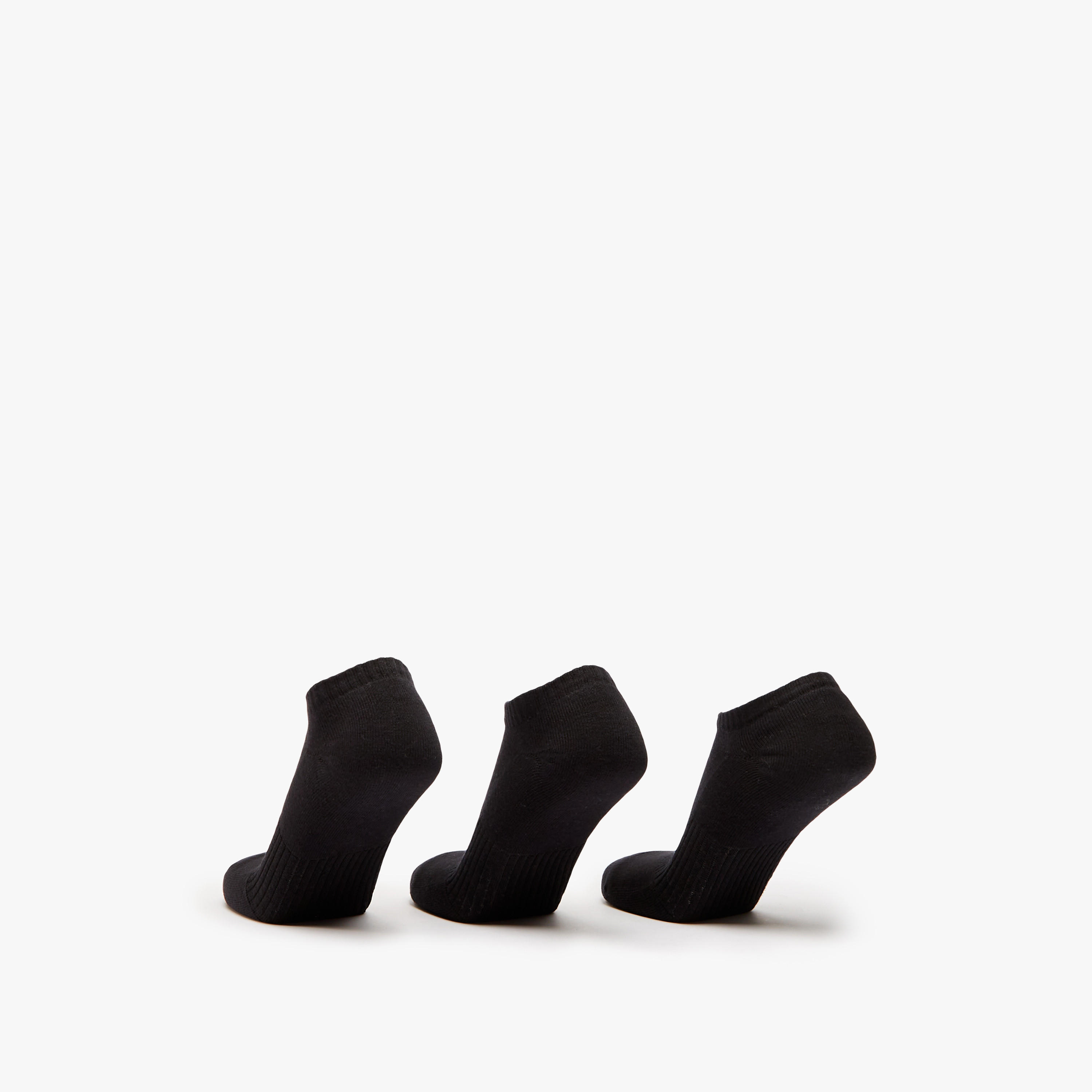 Gloo Textured Ankle Length Cushioned Socks - Set of 3-men-socks-image-3