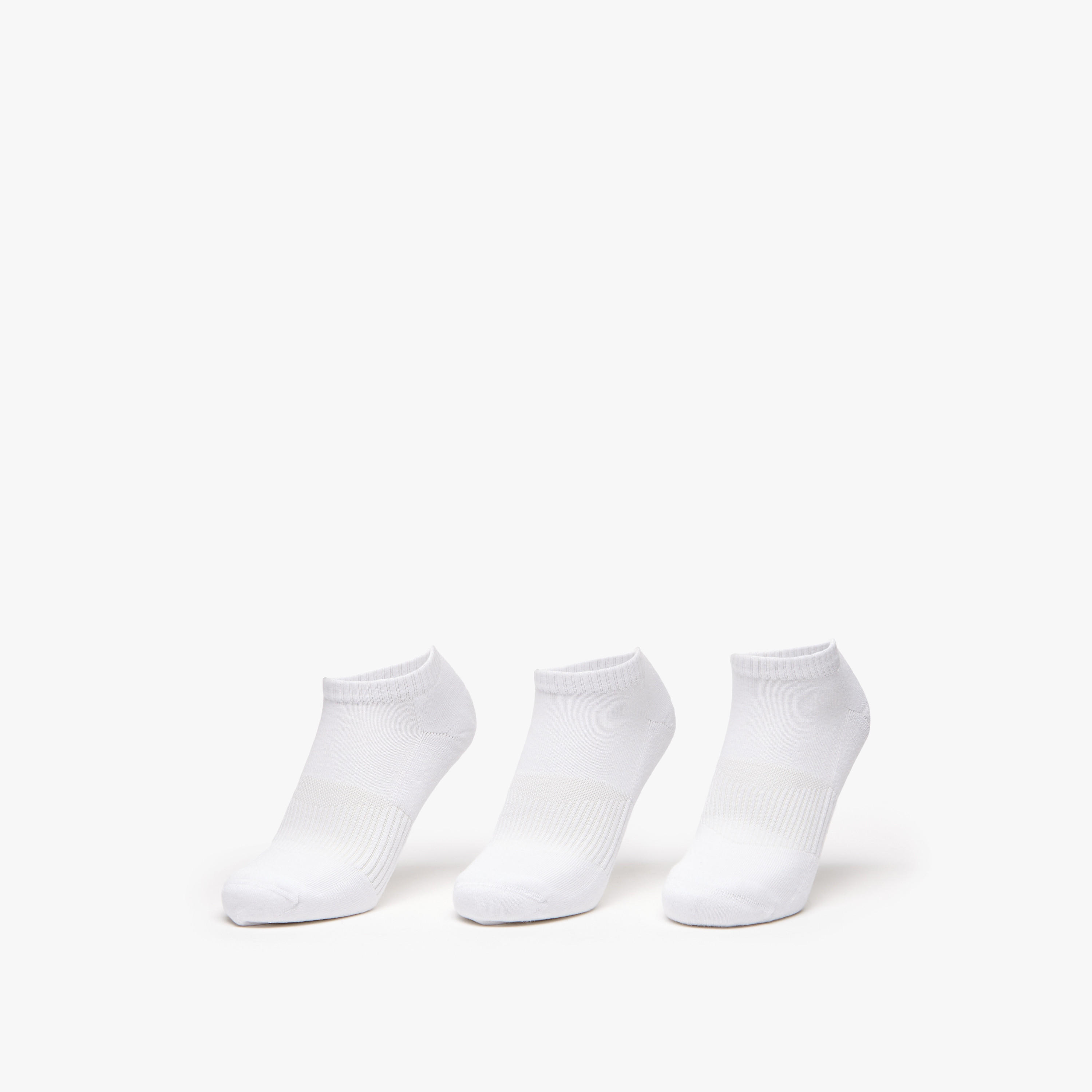 Gloo Textured Ankle Length Cushioned Socks - Set of 3-men-socks-image-1