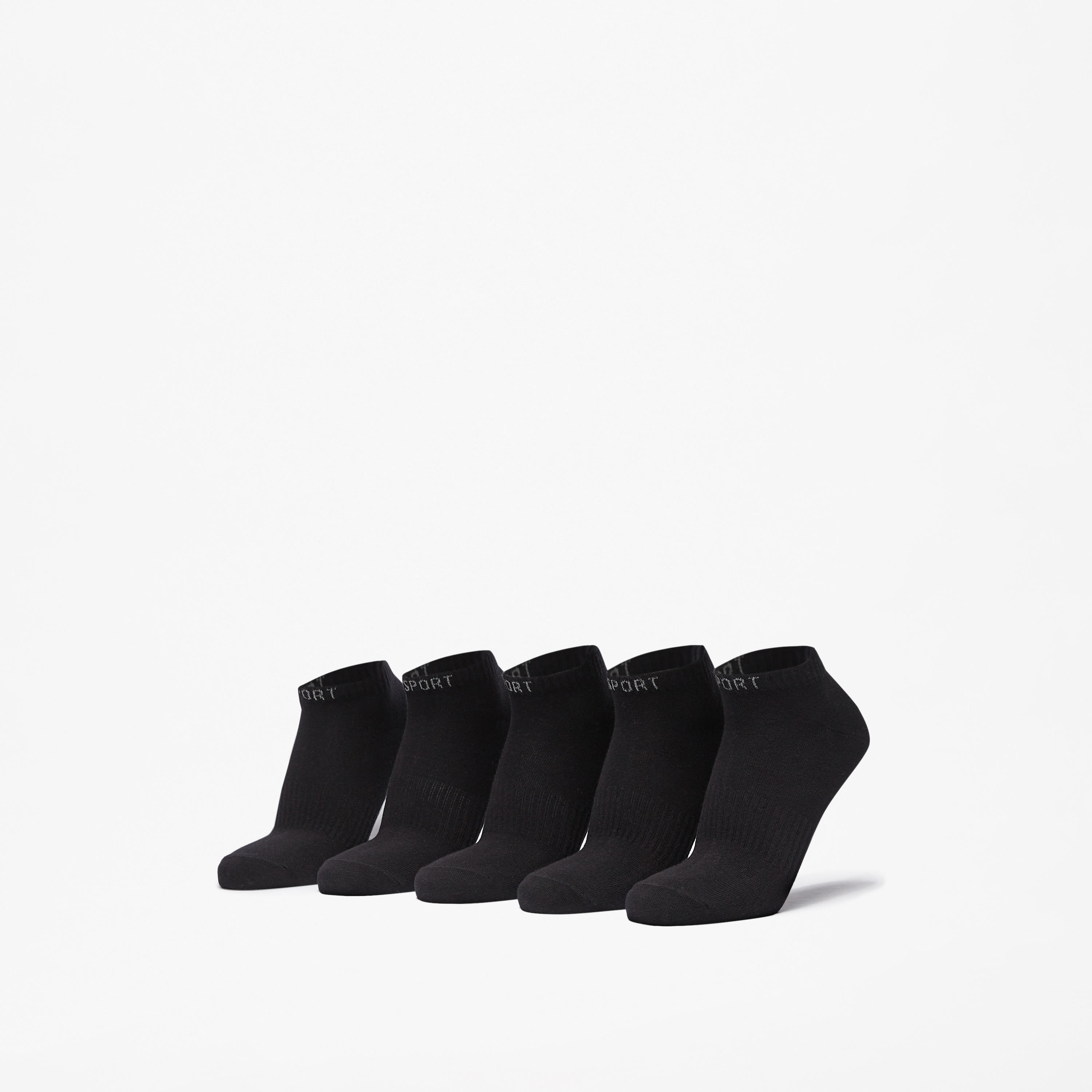 Gloo Textured Ankle Length Sports Socks - Set of 5-men-socks-image-1