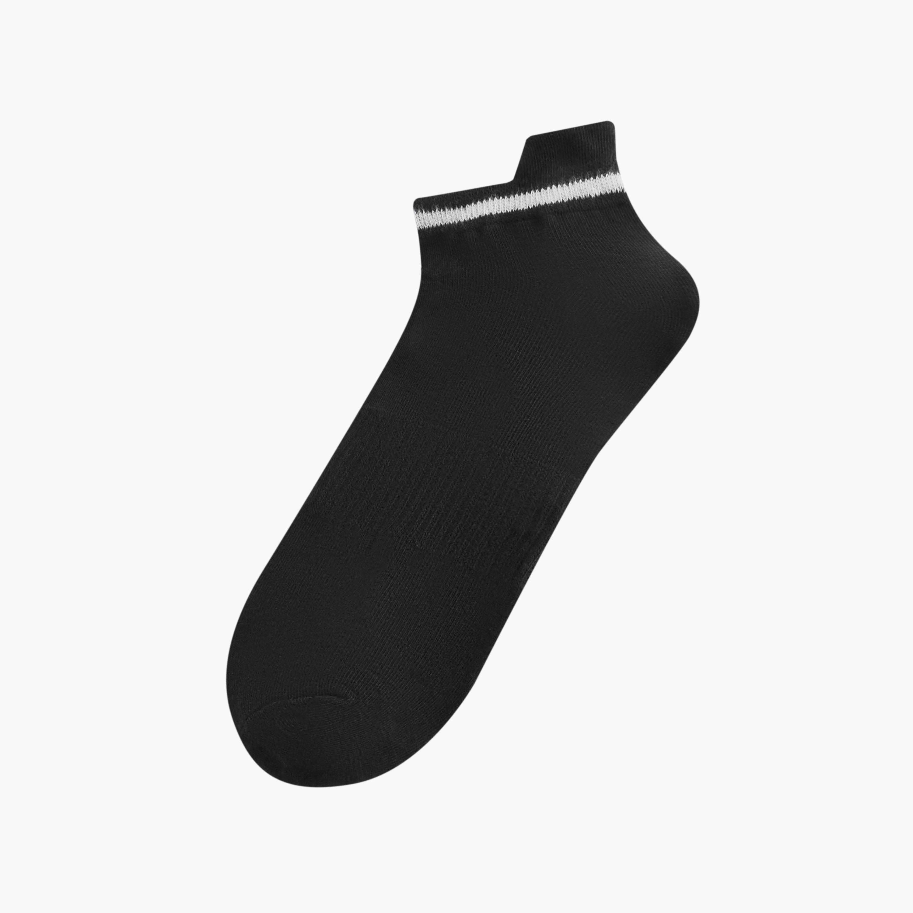 Gloo Solid Ankle Length Socks - Set of 5-men-socks-image-2