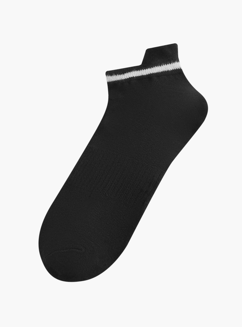 Gloo Solid Ankle Length Socks - Set of 5-men-socks-image-2