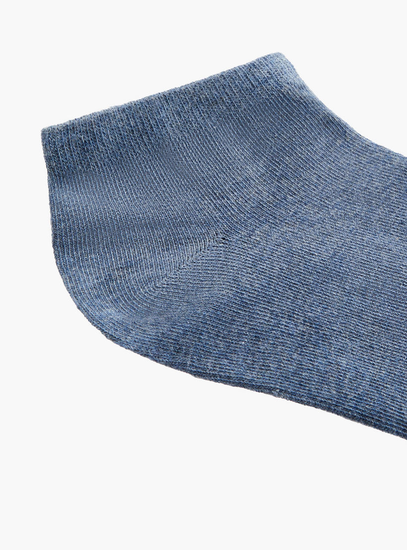 Gloo Solid Ankle Length Socks - Set of 5-men-socks-image-5