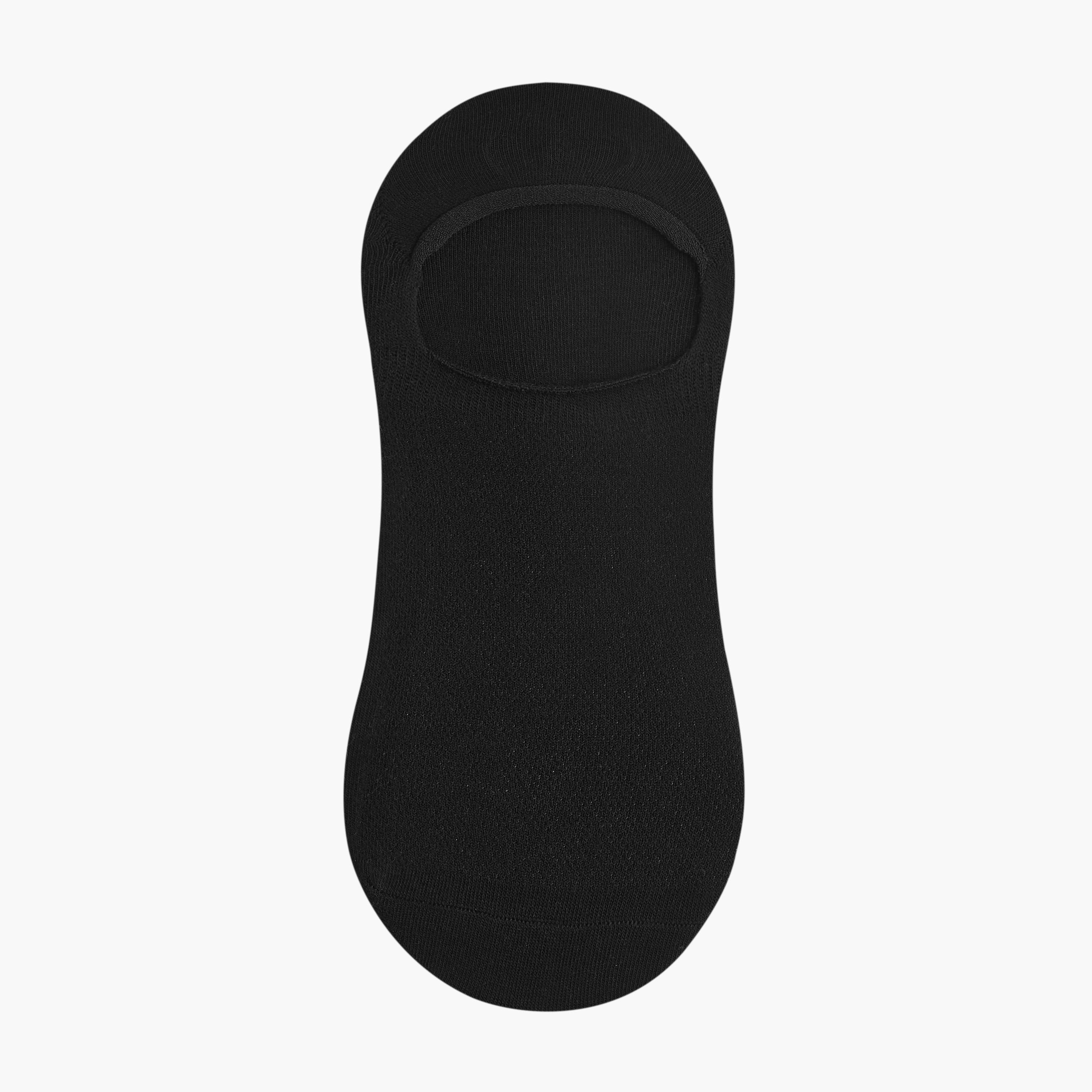 Gloo Textured Non Terry No Show Socks - Set of 5-men-socks-image-2