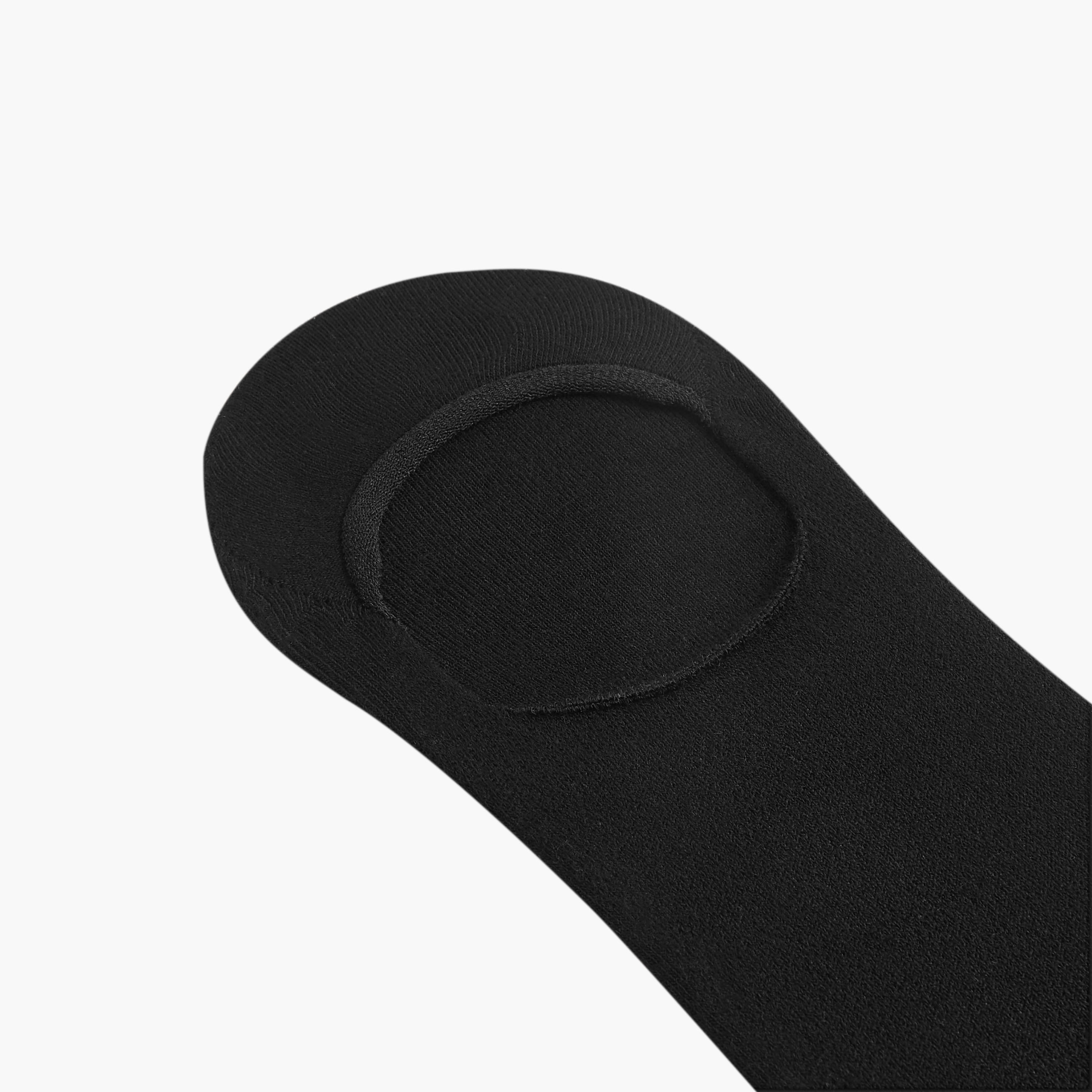 Gloo Textured Non Terry No Show Socks - Set of 5-men-socks-image-5
