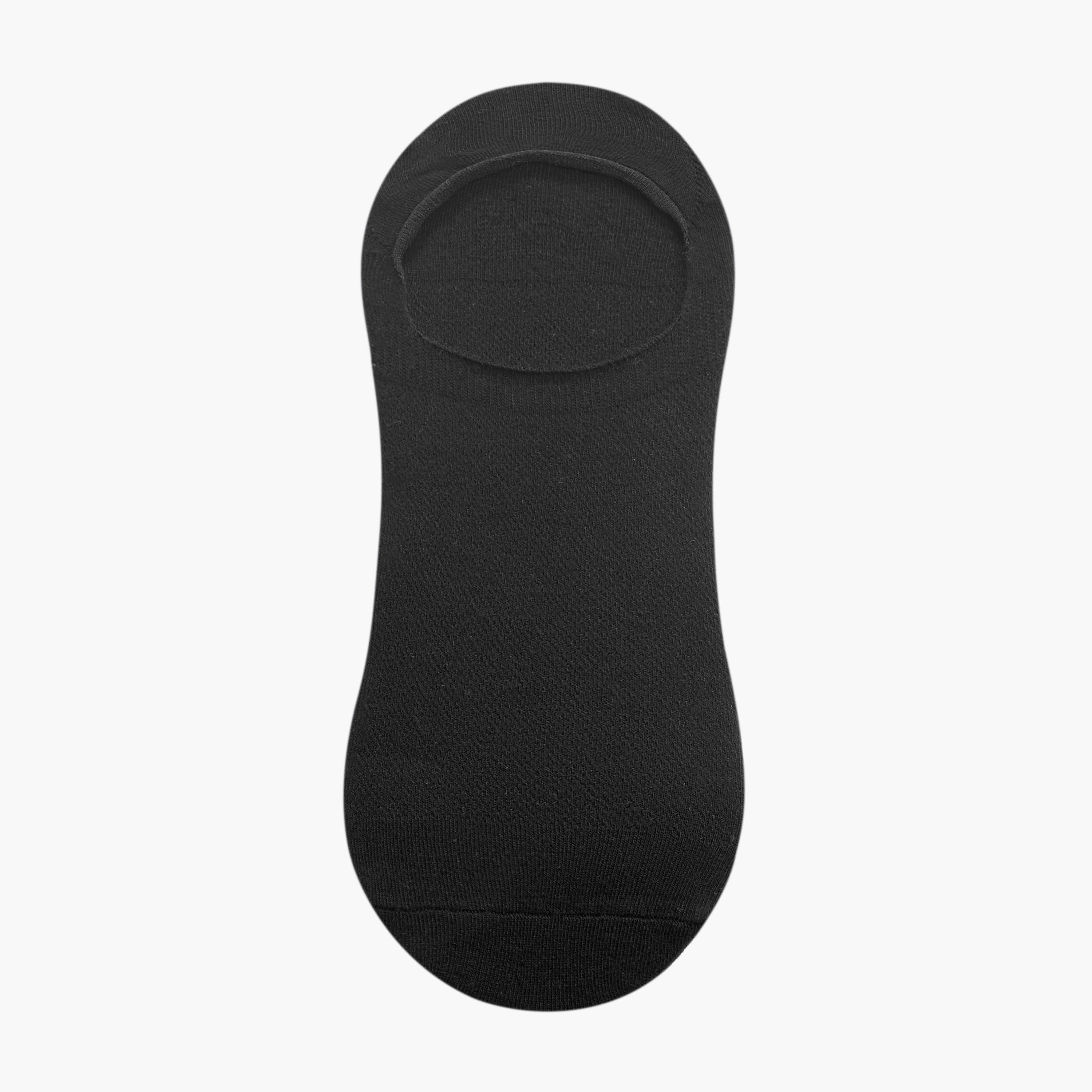 Gloo Textured Non Terry No Show Socks - Set of 5-men-socks-image-2