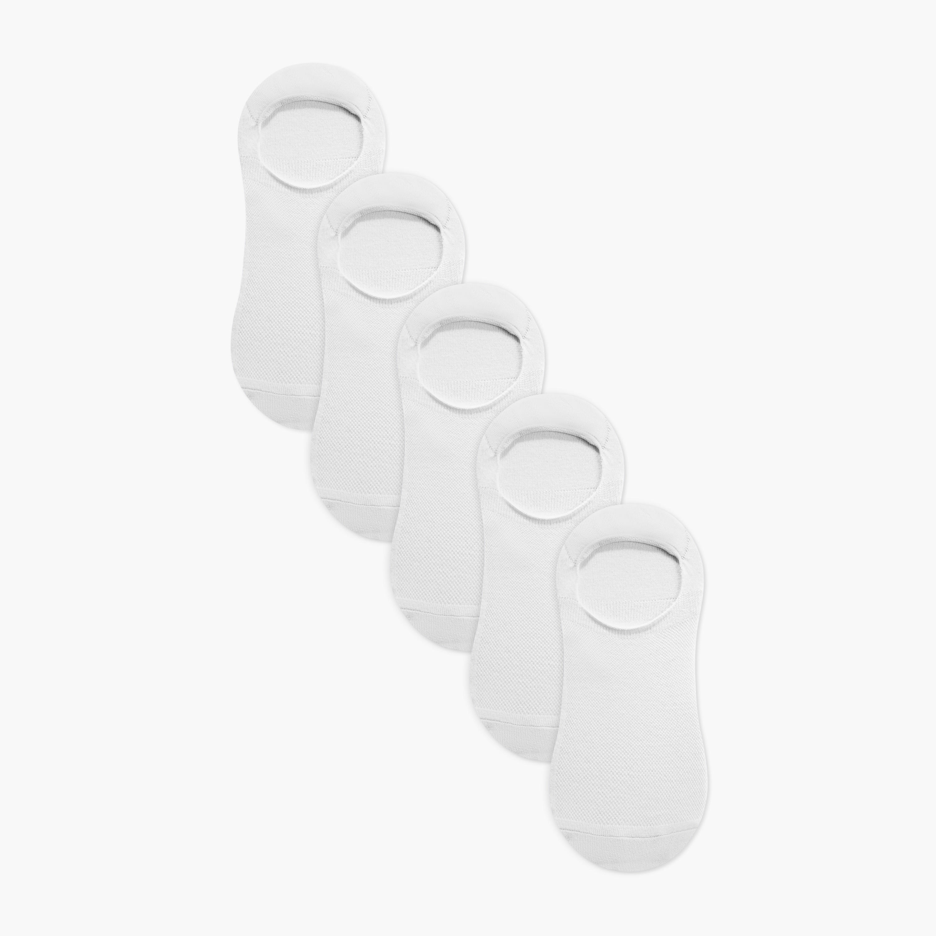 Gloo Textured Non Terry No Show Socks - Set of 5-men-socks-image-1