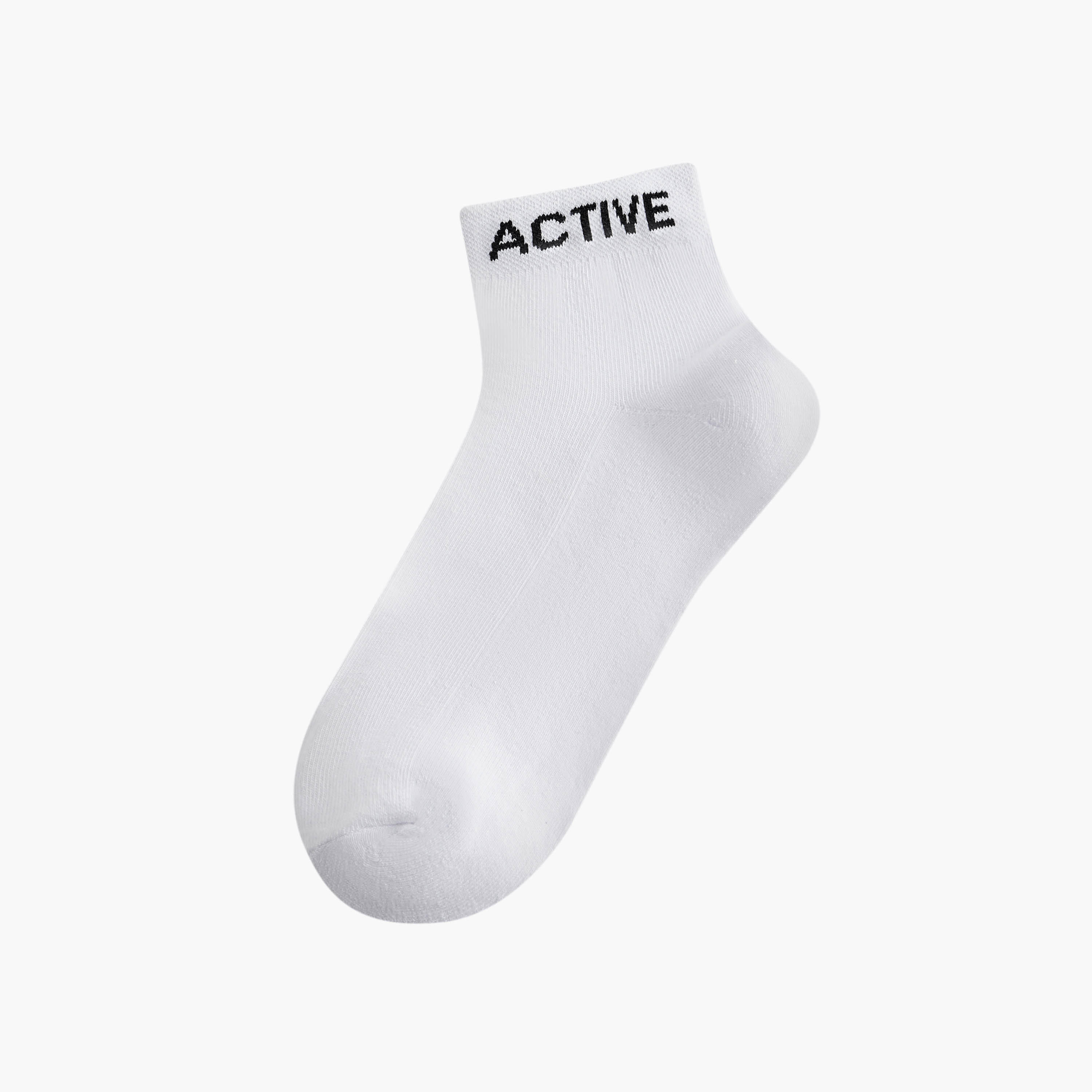جوارب مبطنة نصف تيري طول الكاحل بطبعات من جلو - طقم من 5 أزواج-men-socks-image-2