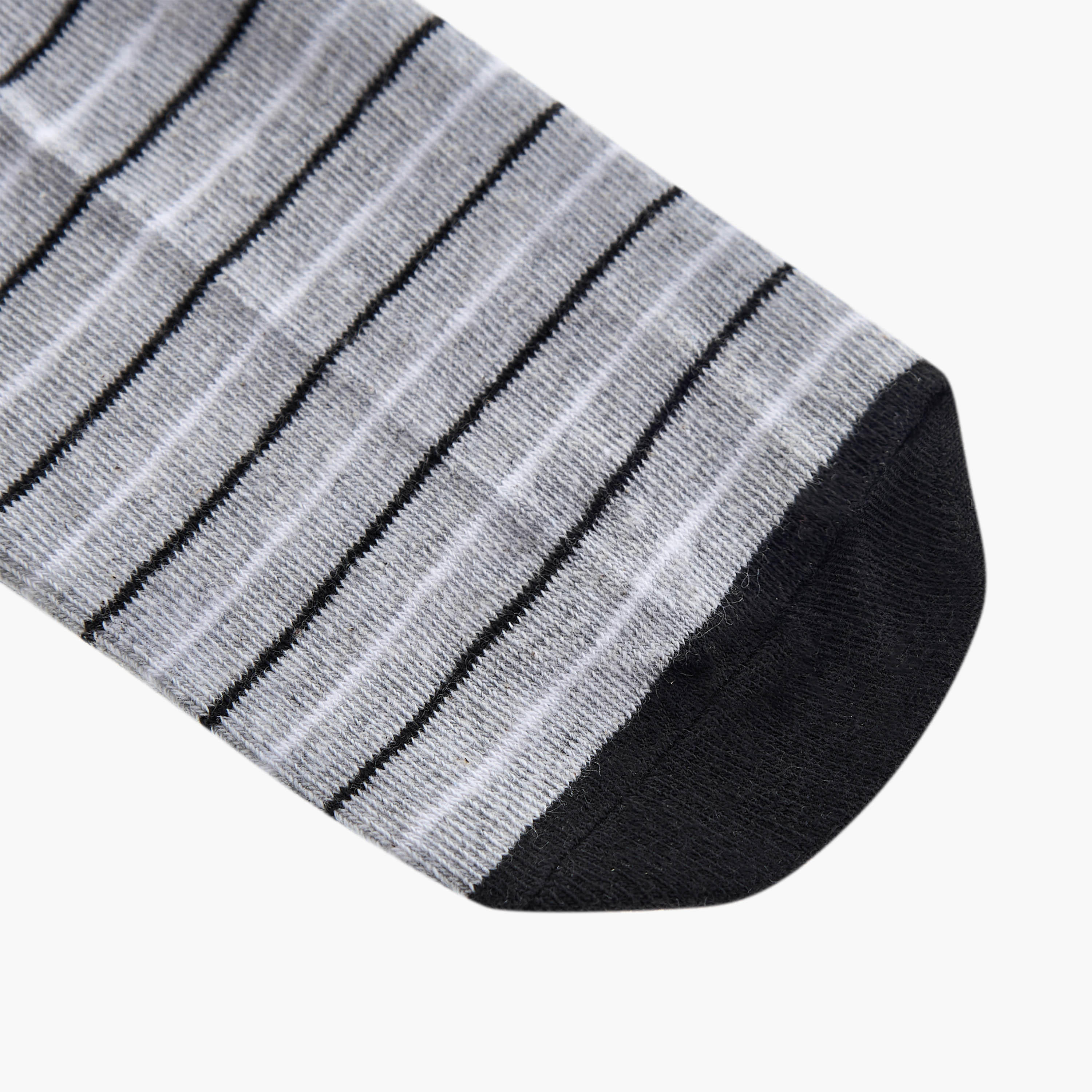 Gloo Striped Non Terry Ankle Length Socks - Set of 5-men-socks-image-3