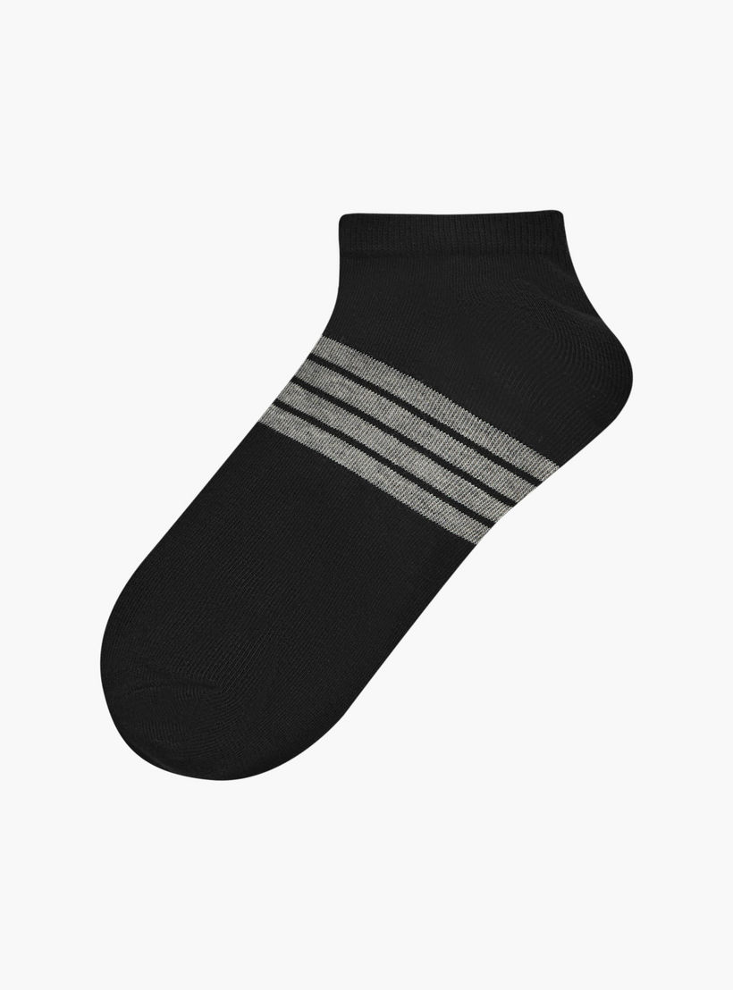 Gloo Men Socks Ankle Length Striped - Set of 5-men-socks-image-2