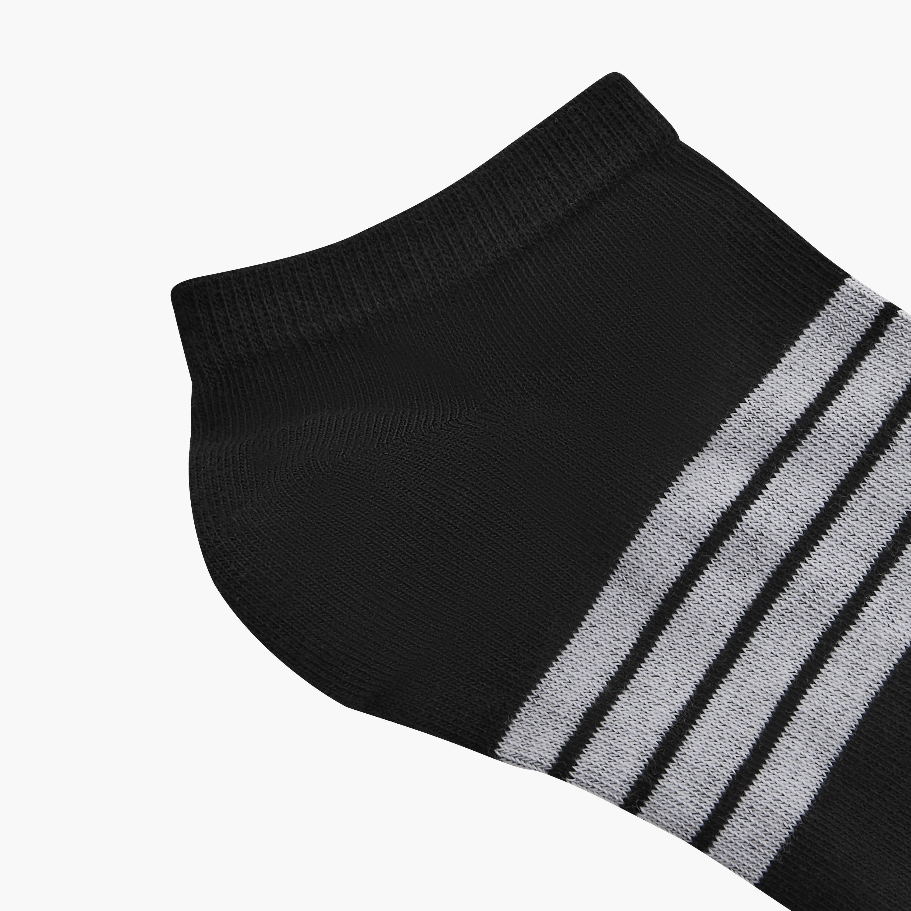 Gloo Men Socks Ankle Length Striped - Set of 5-men-socks-image-3