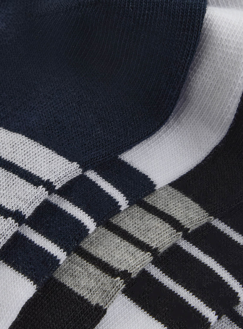 Gloo Men Socks Ankle Length Striped - Set of 5-men-socks-image-4