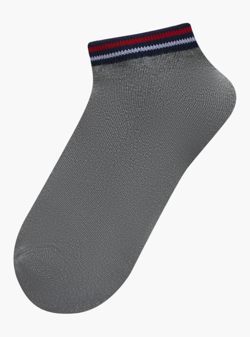 Gloo Men Socks Ankle Length Striped - Set of 5-men-socks-image-2